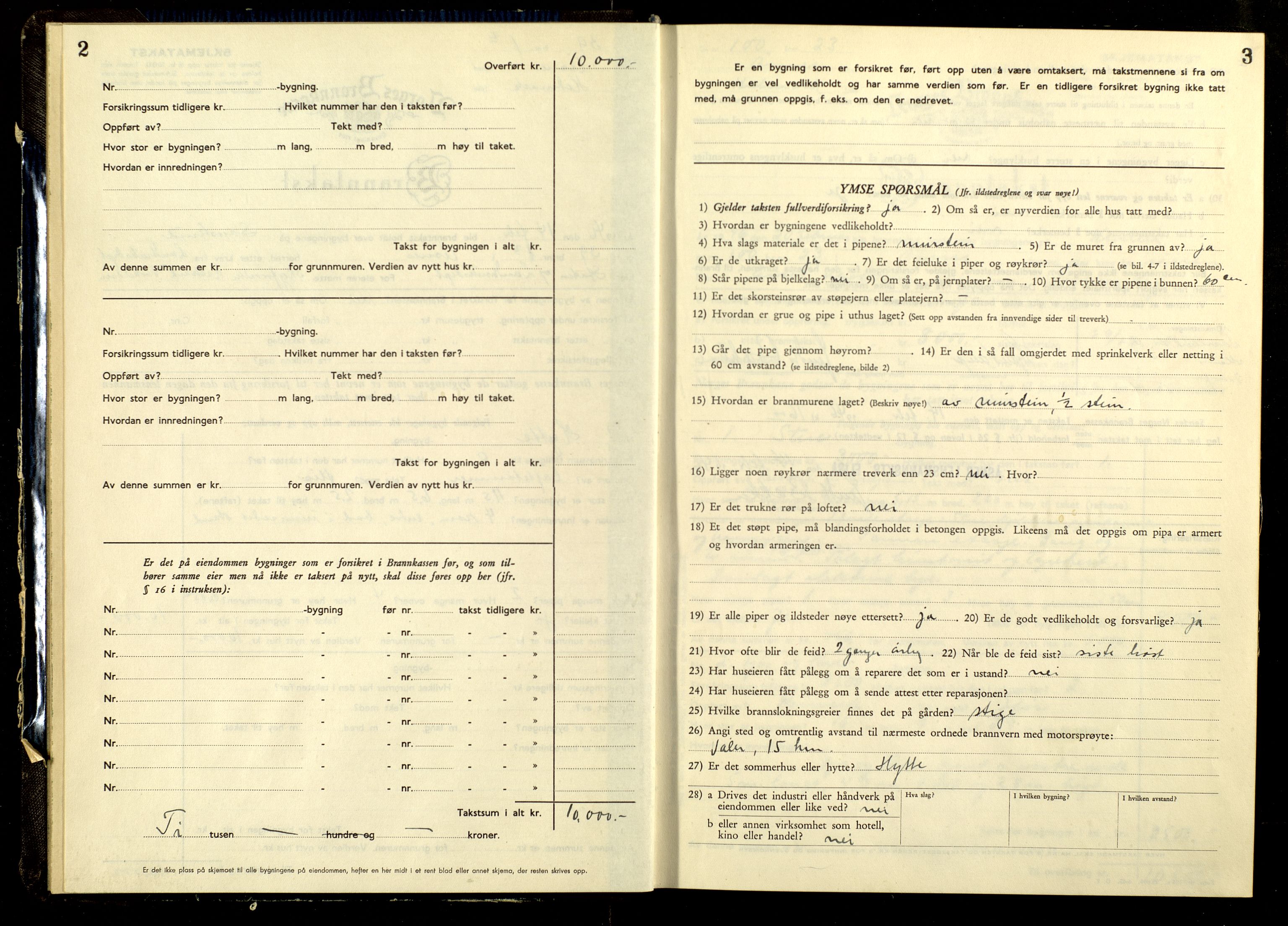 Norges Brannkasse, Åsnes, AV/SAH-NBRANÅ-018/F/L0025: Branntakstprotokoll, 1946-1954