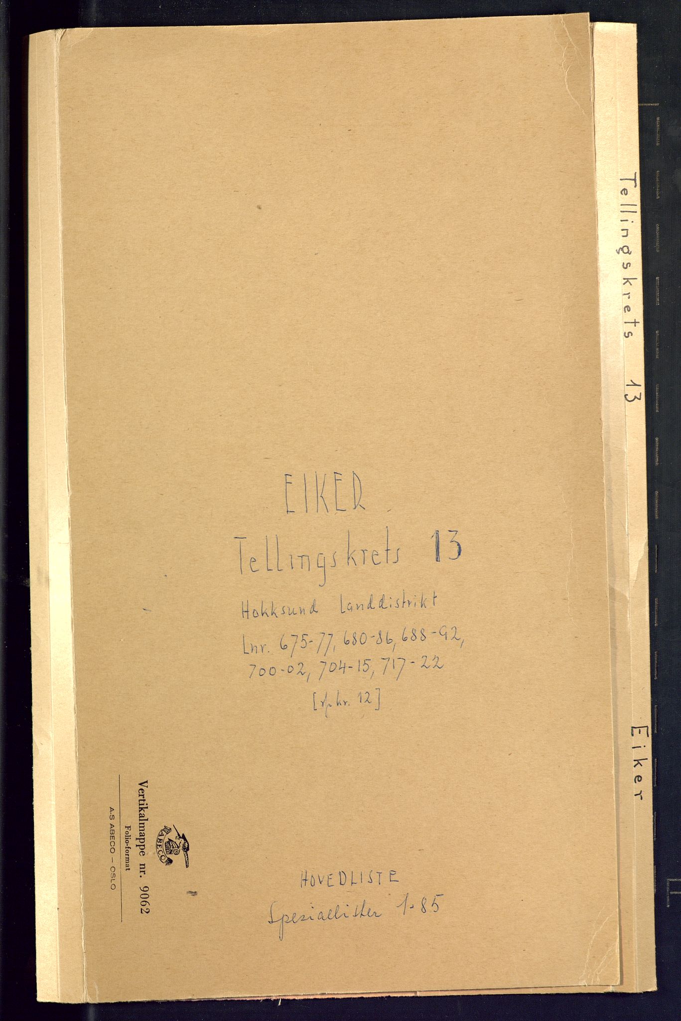 SAKO, Folketelling 1875 for 0624P Eiker prestegjeld, 1875, s. 67