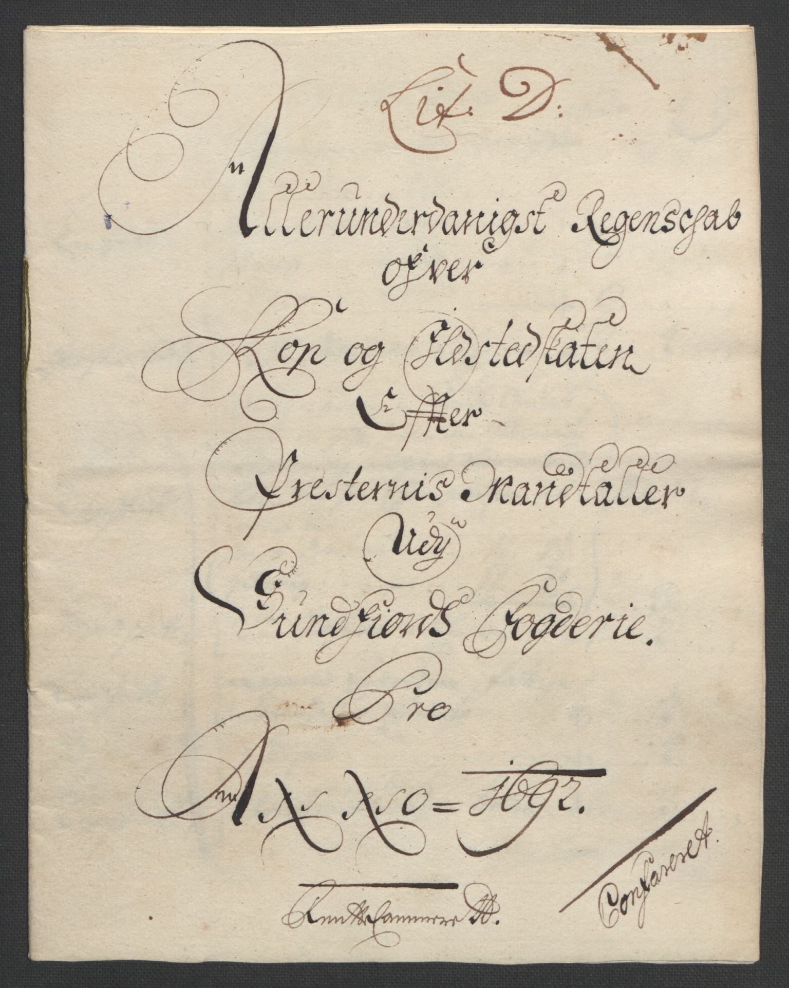 Rentekammeret inntil 1814, Reviderte regnskaper, Fogderegnskap, RA/EA-4092/R53/L3420: Fogderegnskap Sunn- og Nordfjord, 1691-1692, s. 209