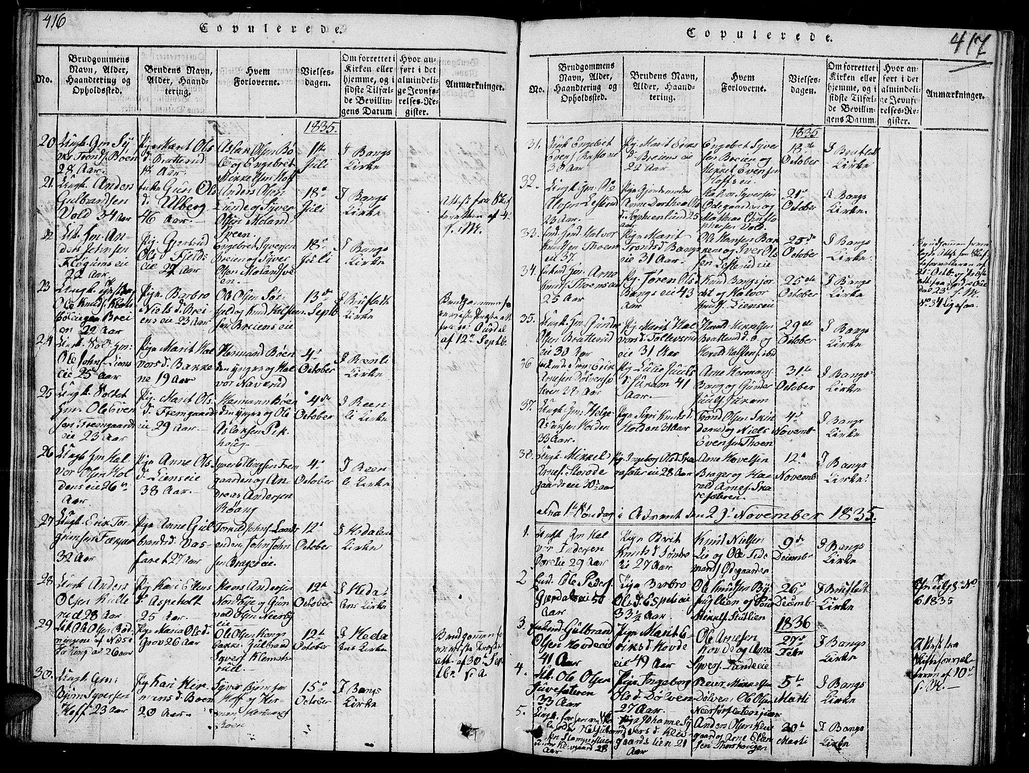 Sør-Aurdal prestekontor, AV/SAH-PREST-128/H/Ha/Hab/L0002: Klokkerbok nr. 2, 1826-1840, s. 416-417