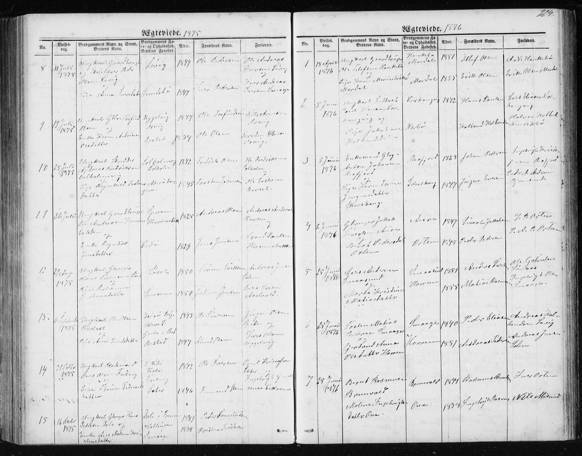 Ministerialprotokoller, klokkerbøker og fødselsregistre - Møre og Romsdal, AV/SAT-A-1454/560/L0724: Klokkerbok nr. 560C01, 1867-1892, s. 204