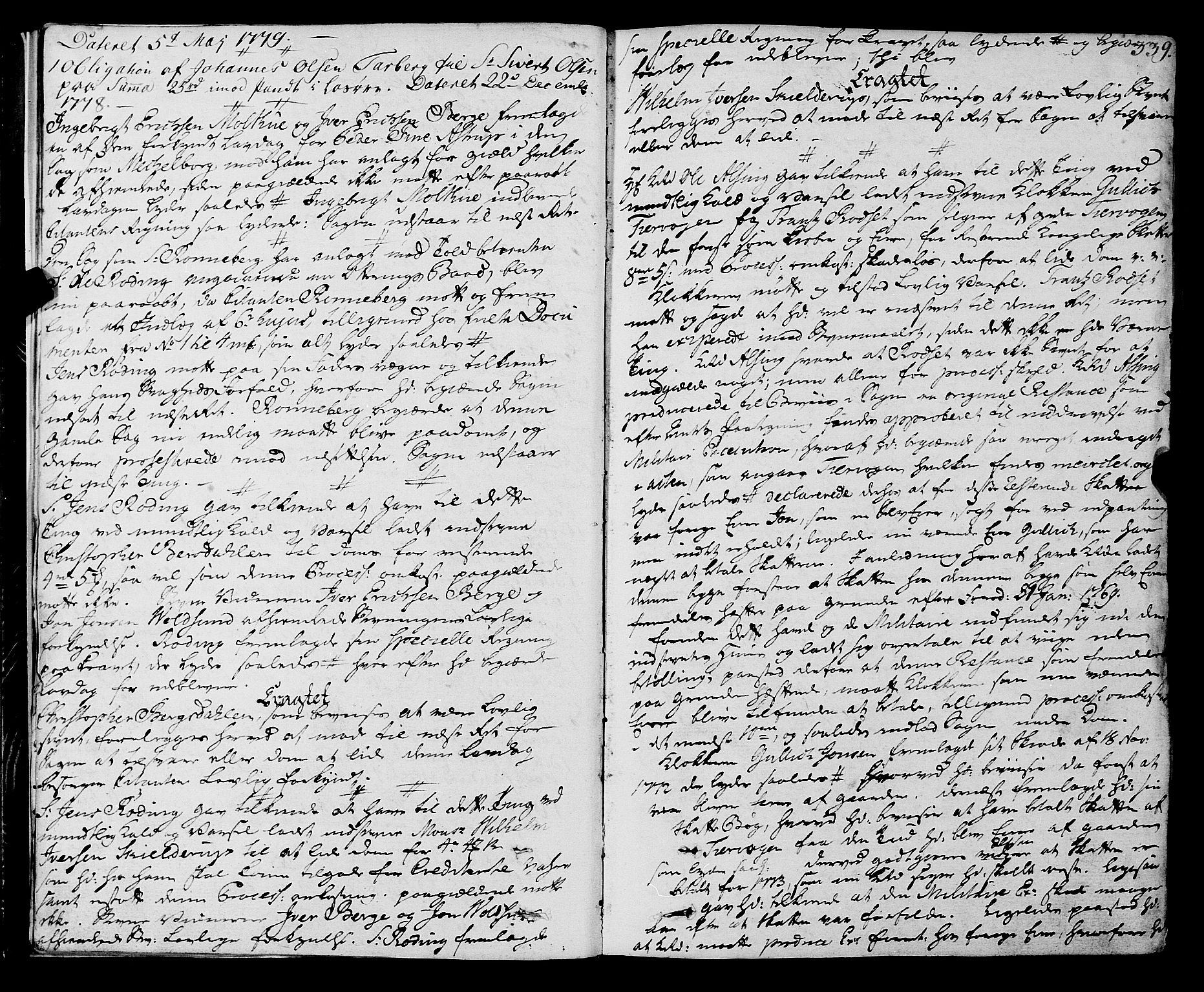 Sunnmøre sorenskriveri, AV/SAT-A-0005/1/1A/L0043: Tingbok 36B, 1779-1782, s. 338b-339a