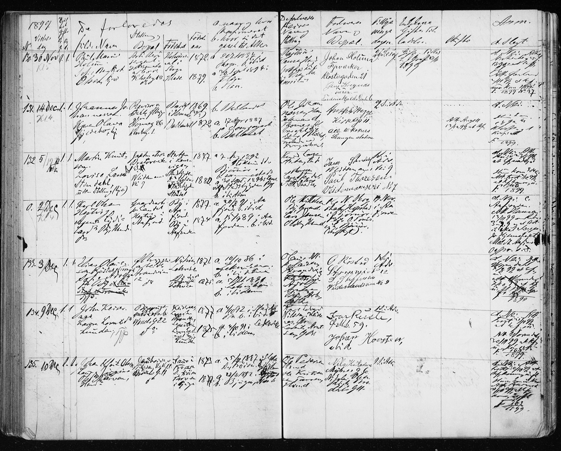 Ministerialprotokoller, klokkerbøker og fødselsregistre - Sør-Trøndelag, AV/SAT-A-1456/604/L0191: Ministerialbok nr. 604A12, 1892-1900
