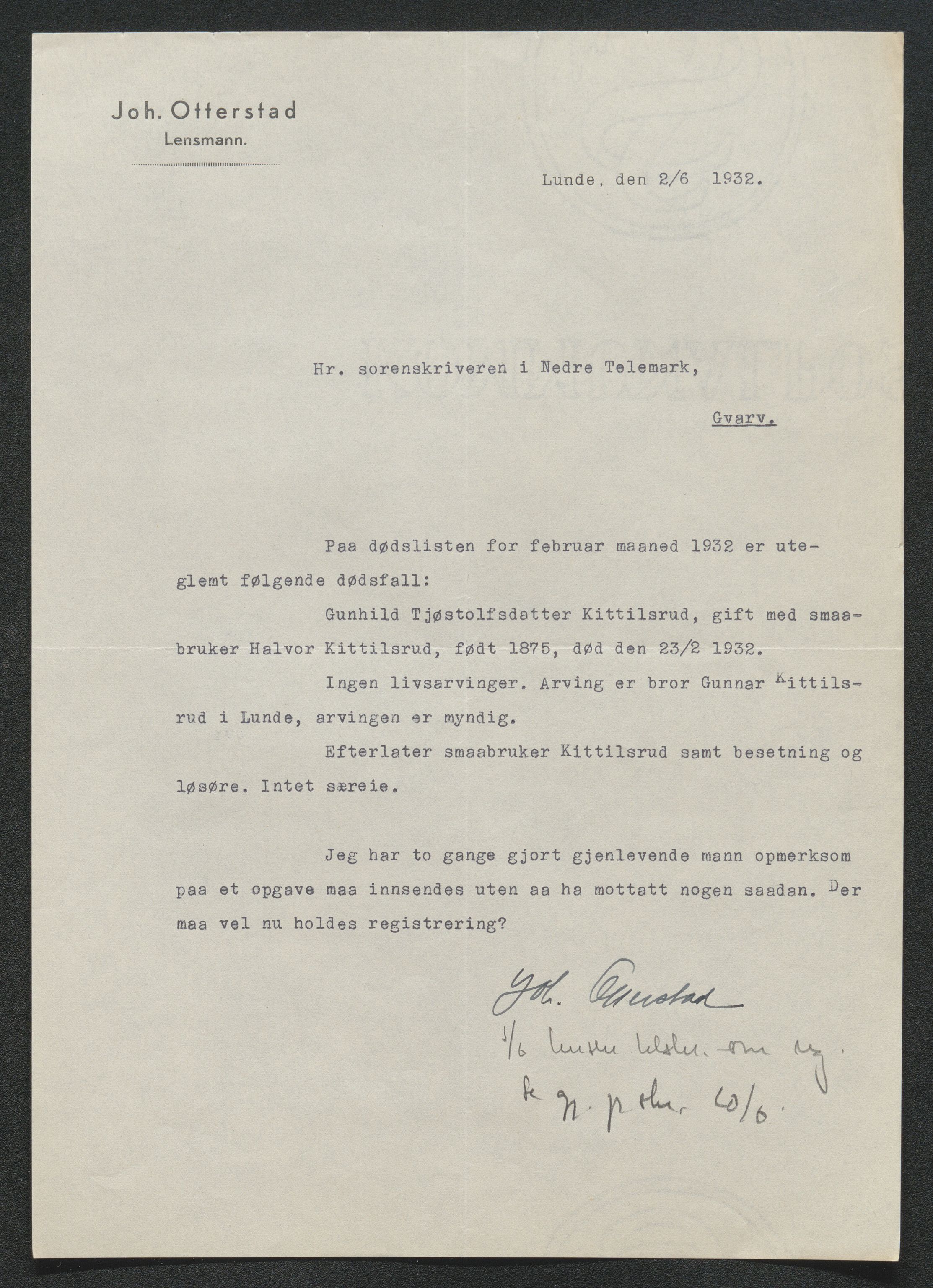 Nedre Telemark sorenskriveri, AV/SAKO-A-135/H/Ha/Hab/L0008: Dødsfallsfortegnelser
, 1931-1935, s. 389