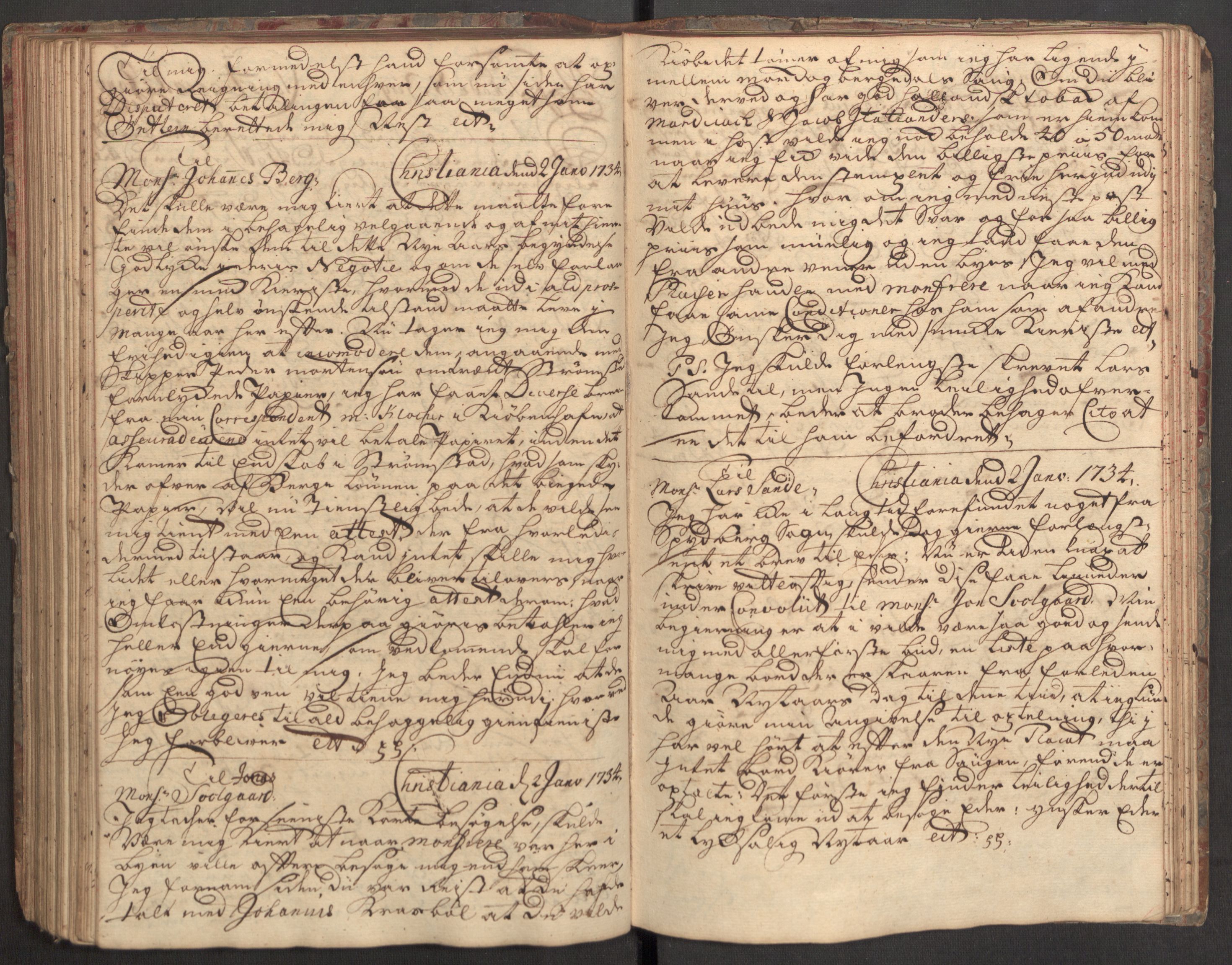 Rentekammeret inntil 1814, Realistisk ordnet avdeling, RA/EA-4070/Kh/L0004: [R2]: Kjøpmann Johan Pohlmands kopibok, 1730-1734, s. 137