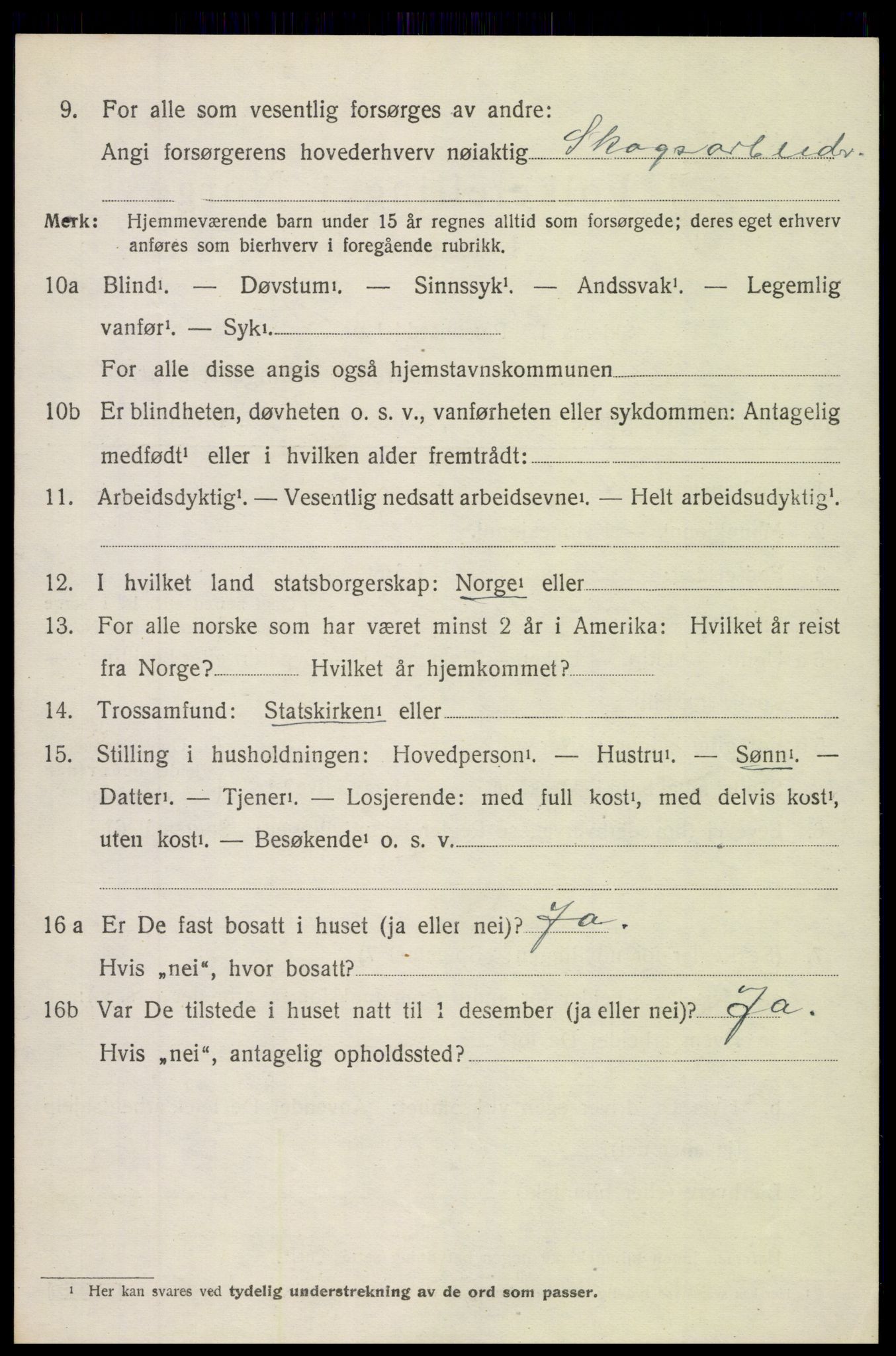 SAH, Folketelling 1920 for 0540 Sør-Aurdal herred, 1920, s. 5766