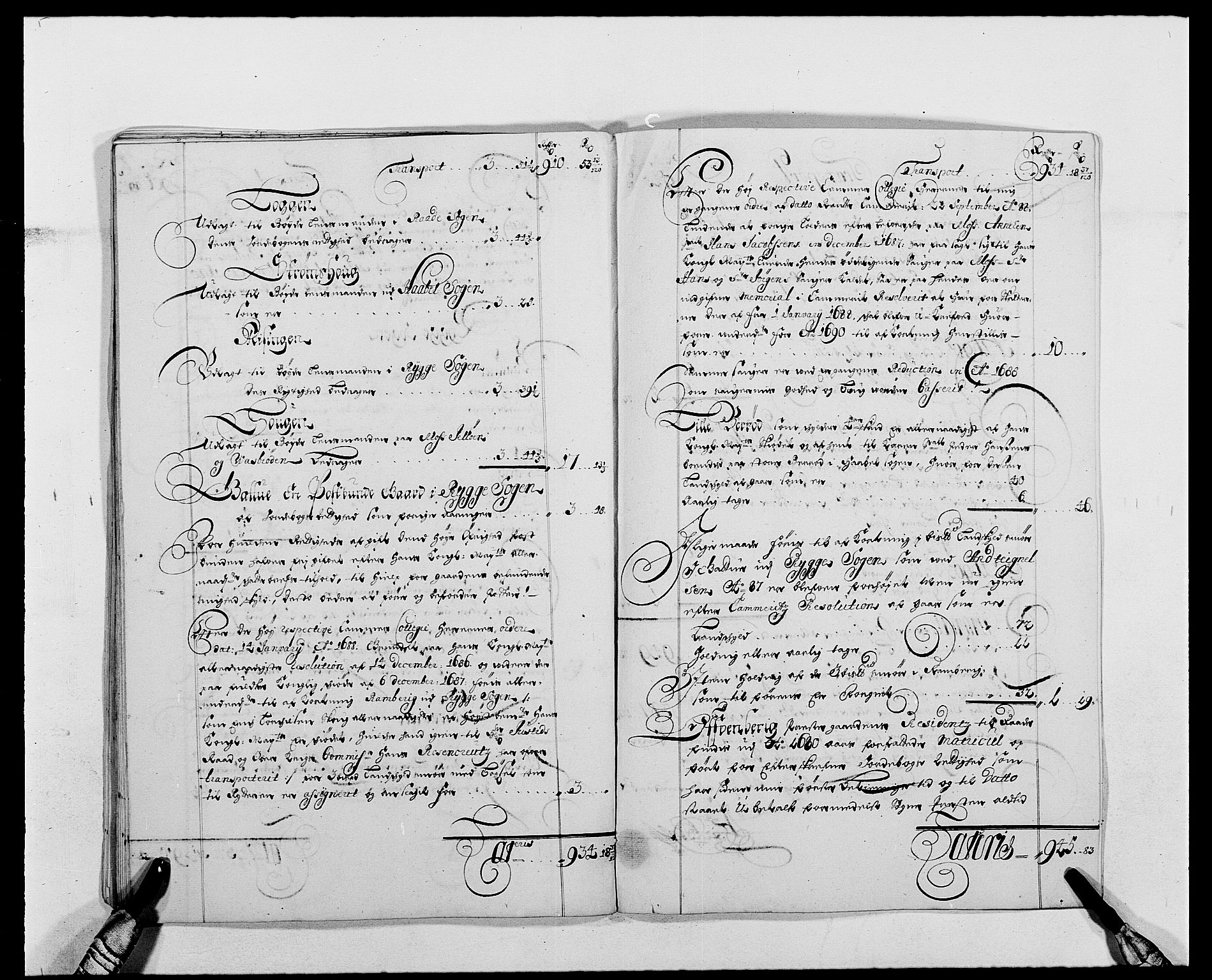 Rentekammeret inntil 1814, Reviderte regnskaper, Fogderegnskap, RA/EA-4092/R02/L0106: Fogderegnskap Moss og Verne kloster, 1688-1691, s. 316