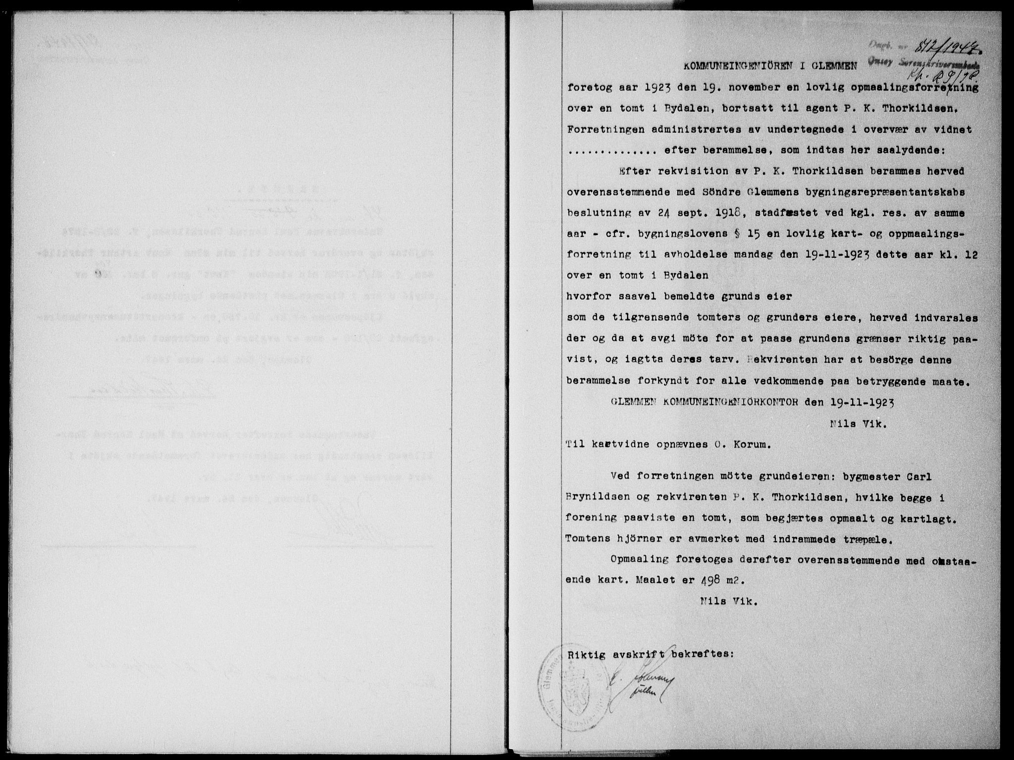 Onsøy sorenskriveri, SAO/A-10474/G/Ga/Gab/L0019a: Pantebok nr. II A-19, 1947-1947, Dagboknr: 812/1947