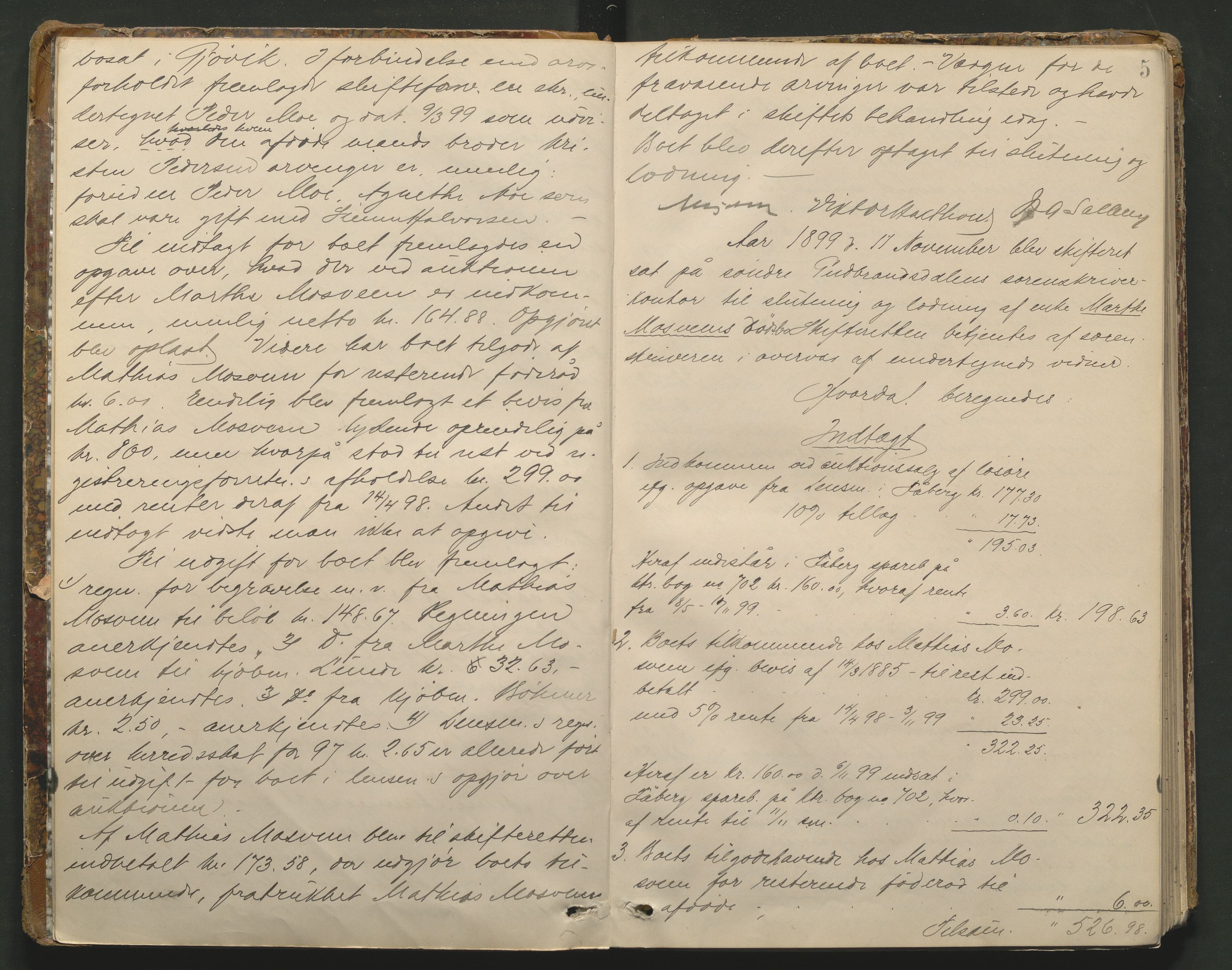 Sør-Gudbrandsdal tingrett, AV/SAH-TING-004/J/Ja/Jad/L0001: Skifteforhandlingsprotokoll - Fåberg og Gausdal, 1899-1911, s. 4b-5a