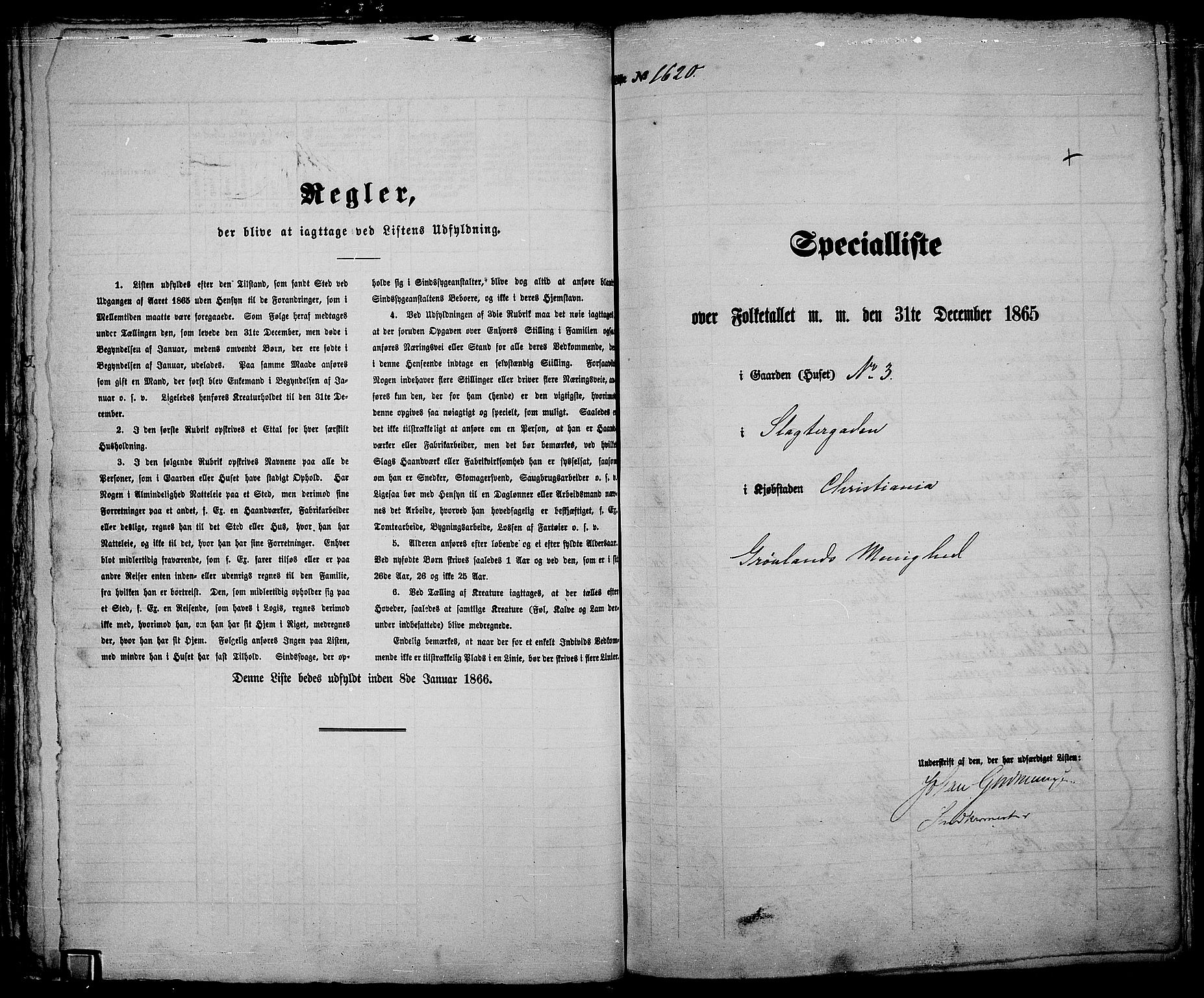 RA, Folketelling 1865 for 0301 Kristiania kjøpstad, 1865, s. 3679