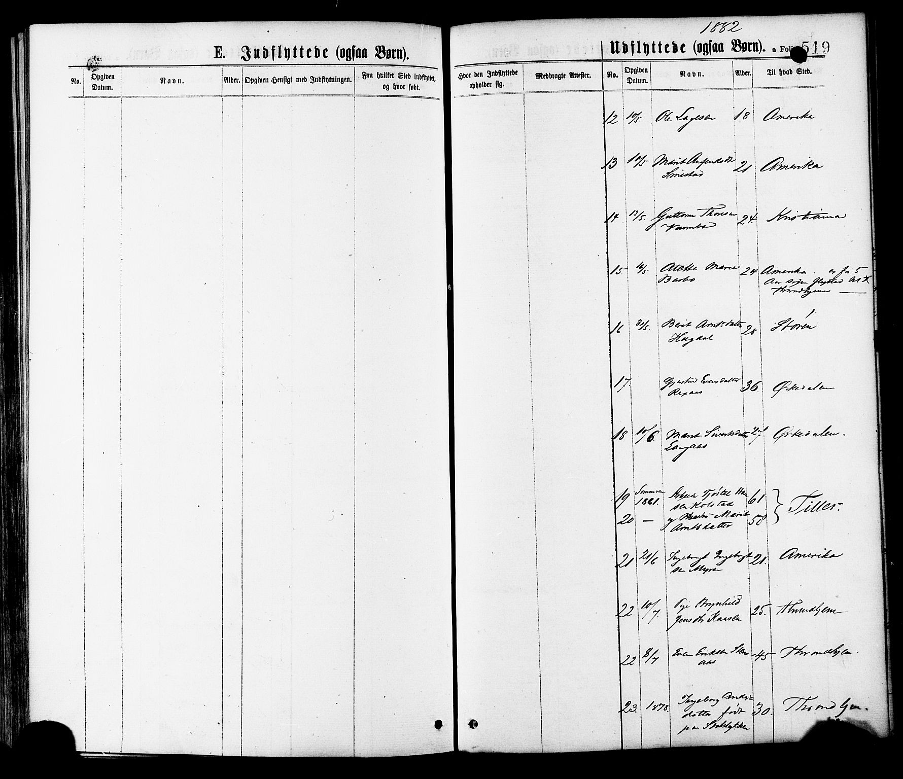 Ministerialprotokoller, klokkerbøker og fødselsregistre - Sør-Trøndelag, SAT/A-1456/691/L1079: Ministerialbok nr. 691A11, 1873-1886, s. 519
