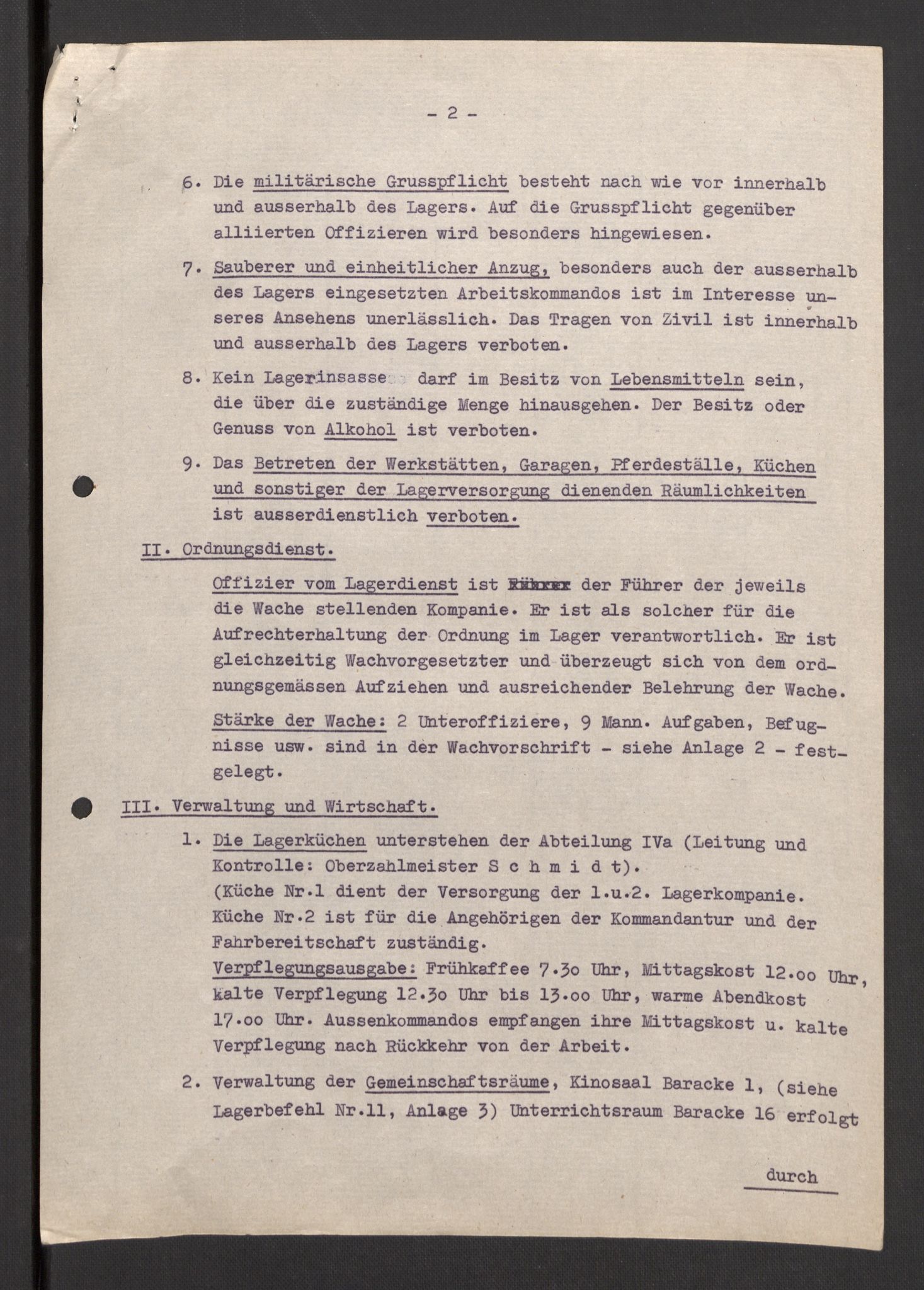 Deutscher Oberbefehlshaber Norwegen (DOBN), RA/RAFA-2197/D/Dja/L0070/0001: DBO Abt. 1a / Lagerordnungen, 1946
