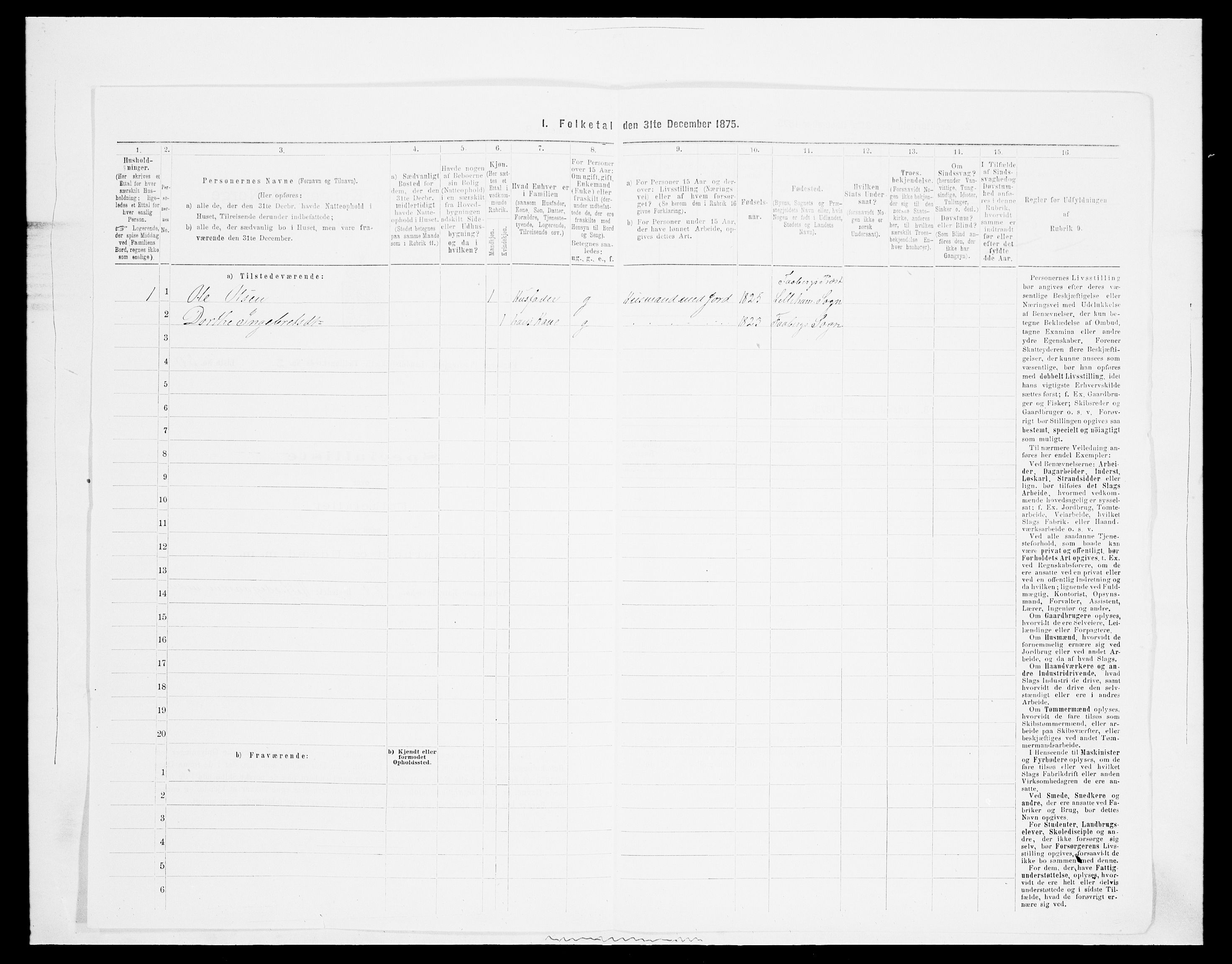 SAH, Folketelling 1875 for 0524L Fåberg prestegjeld, Fåberg sokn og Lillehammer landsokn, 1875, s. 377