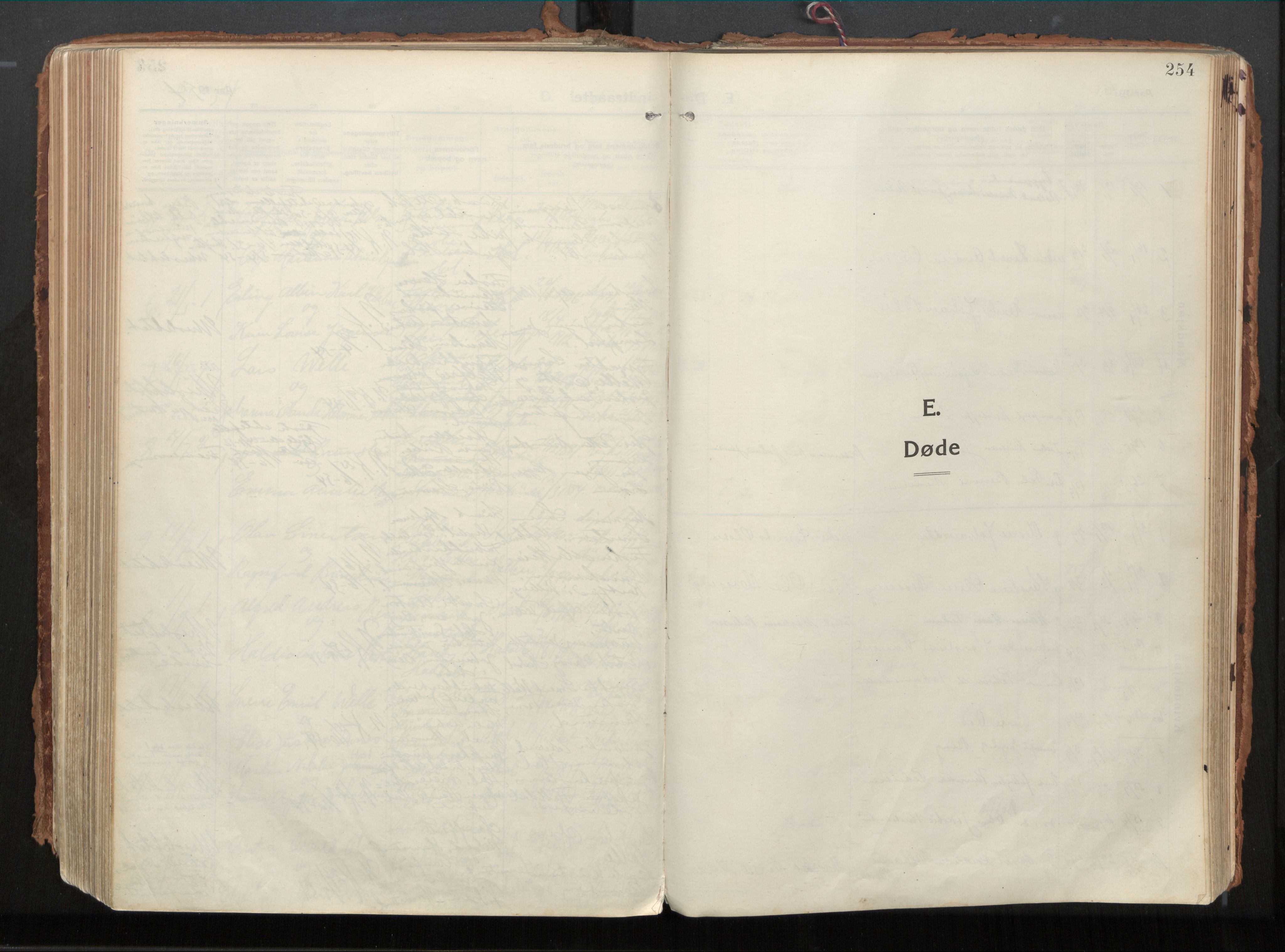 Ministerialprotokoller, klokkerbøker og fødselsregistre - Nordland, AV/SAT-A-1459/882/L1181: Ministerialbok nr. 882A03, 1913-1937, s. 254