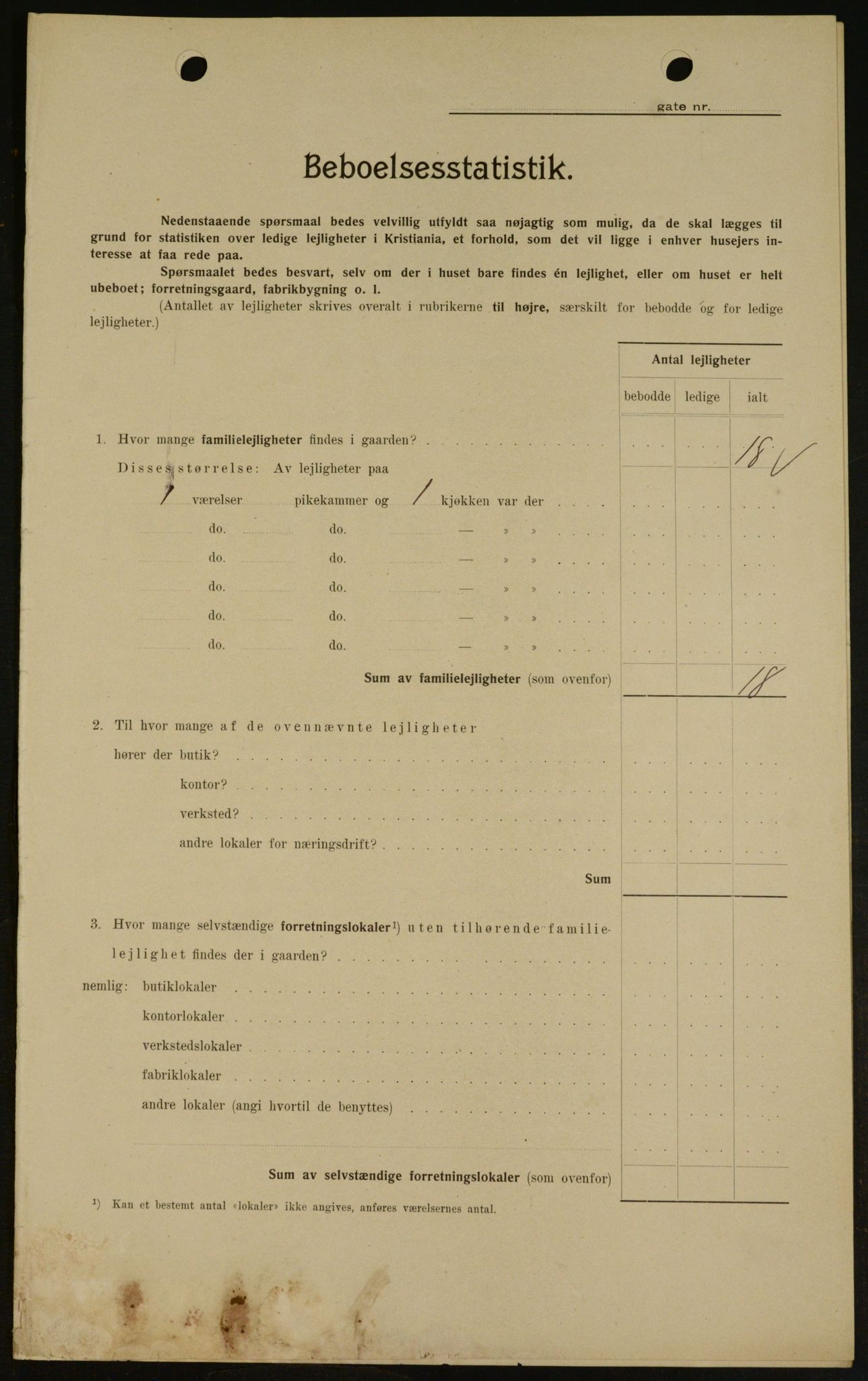 OBA, Kommunal folketelling 1.2.1909 for Kristiania kjøpstad, 1909, s. 40831