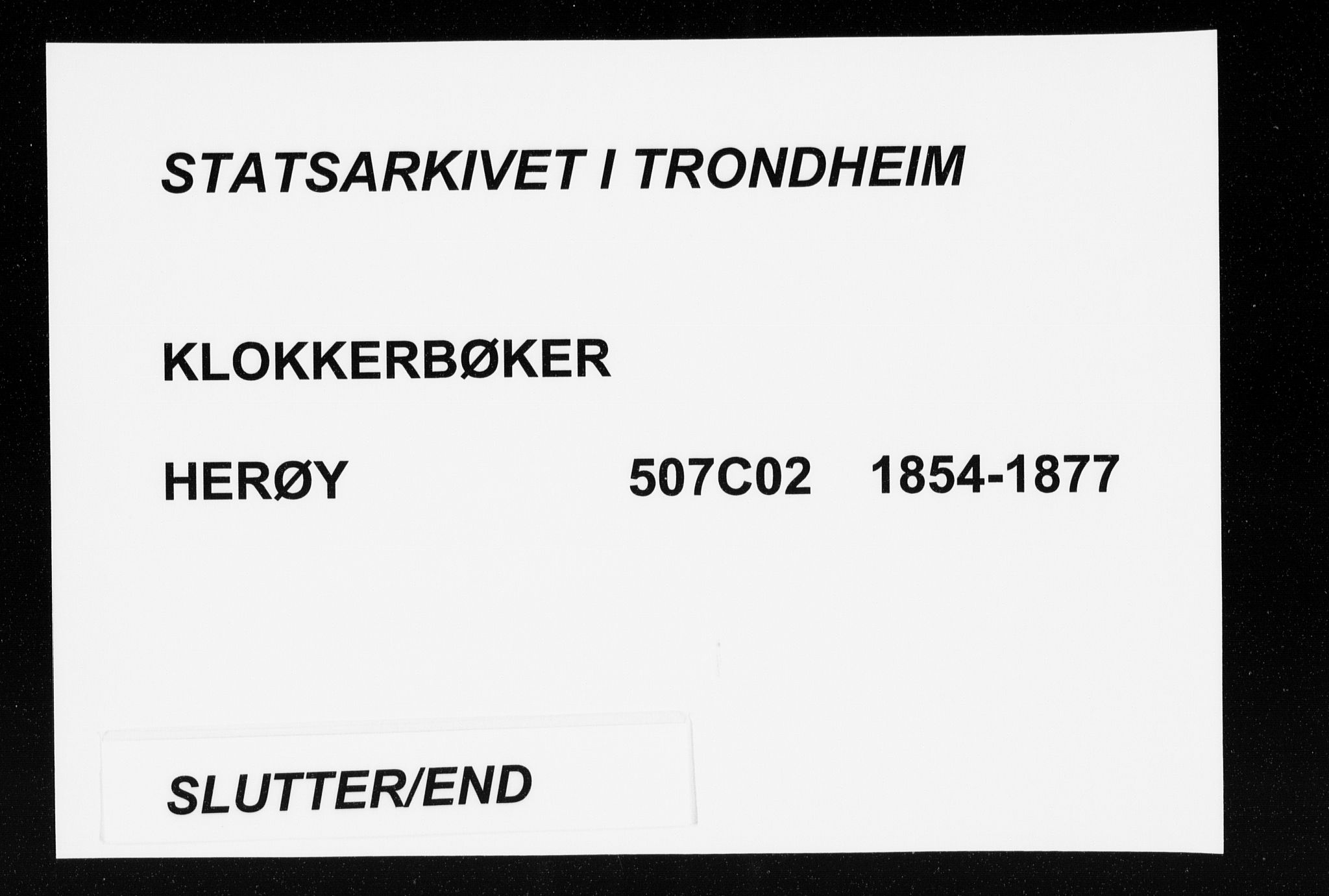 Ministerialprotokoller, klokkerbøker og fødselsregistre - Møre og Romsdal, SAT/A-1454/507/L0079: Klokkerbok nr. 507C02, 1854-1877