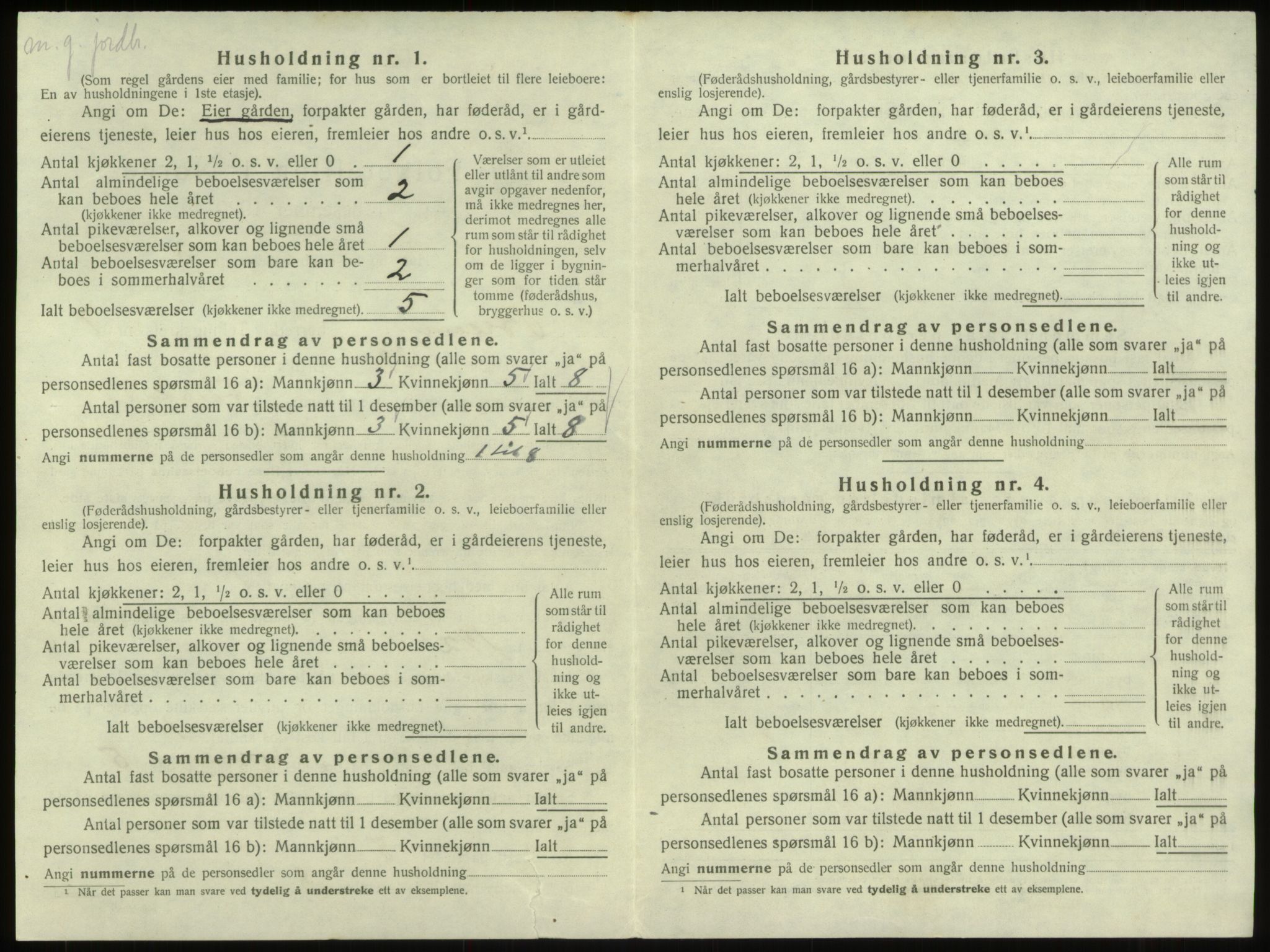 SAB, Folketelling 1920 for 1446 Breim herred, 1920, s. 522