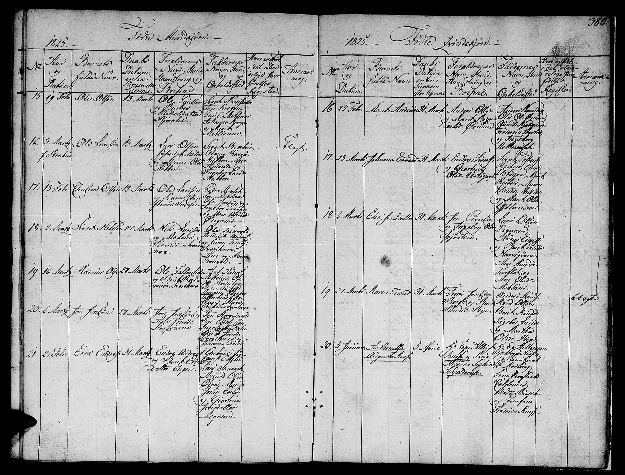 Ministerialprotokoller, klokkerbøker og fødselsregistre - Sør-Trøndelag, SAT/A-1456/668/L0803: Ministerialbok nr. 668A03, 1800-1826, s. 380