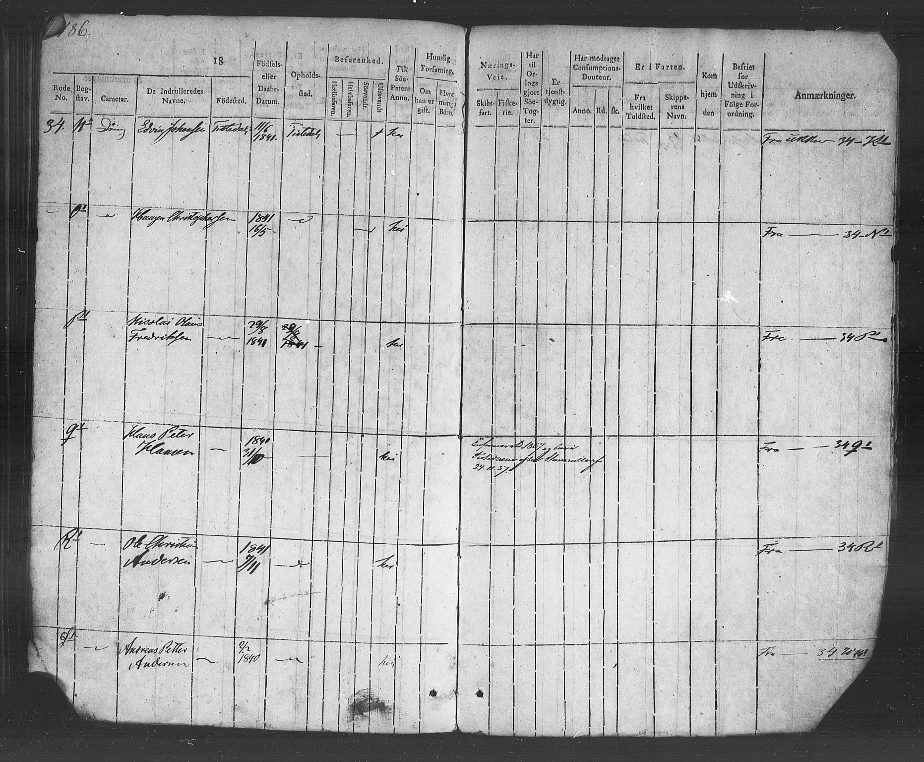 Halden mønstringskontor, SAO/A-10569a/F/Fb/L0001: Rulle, 1819, s. 176