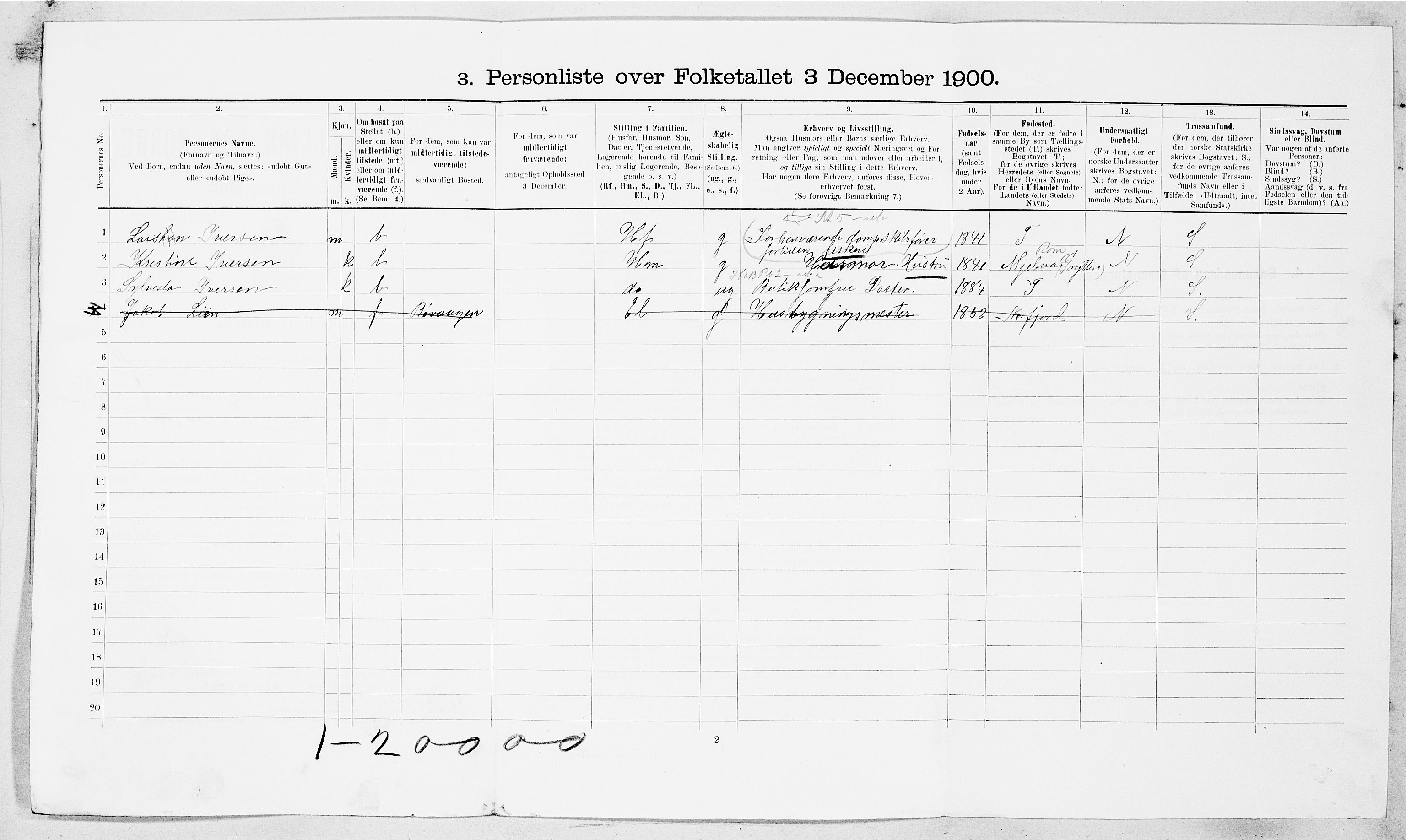 SAT, Folketelling 1900 for 1501 Ålesund kjøpstad, 1900, s. 6013