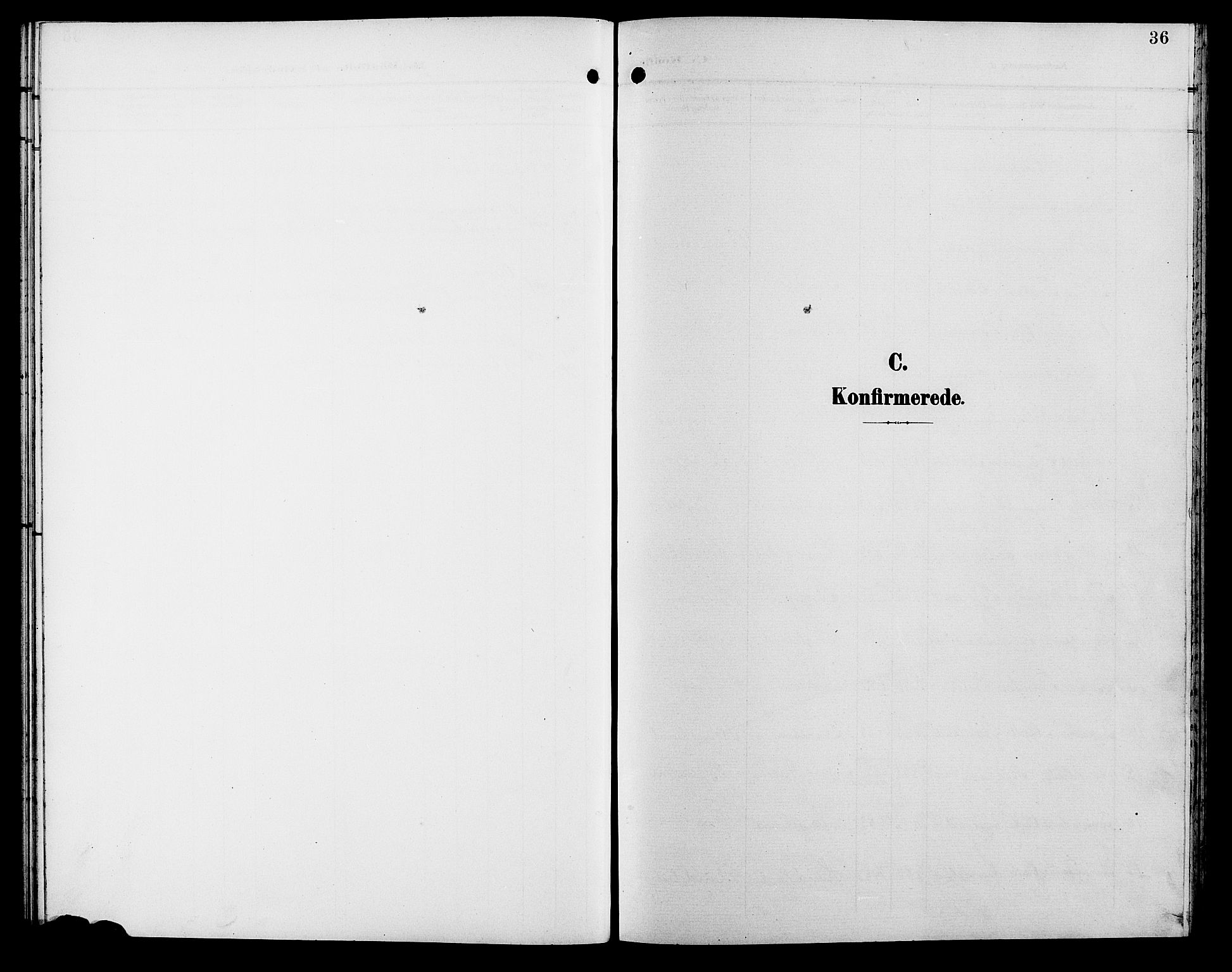 Hægebostad sokneprestkontor, SAK/1111-0024/F/Fb/Fba/L0004: Klokkerbok nr. B 4, 1897-1907, s. 36