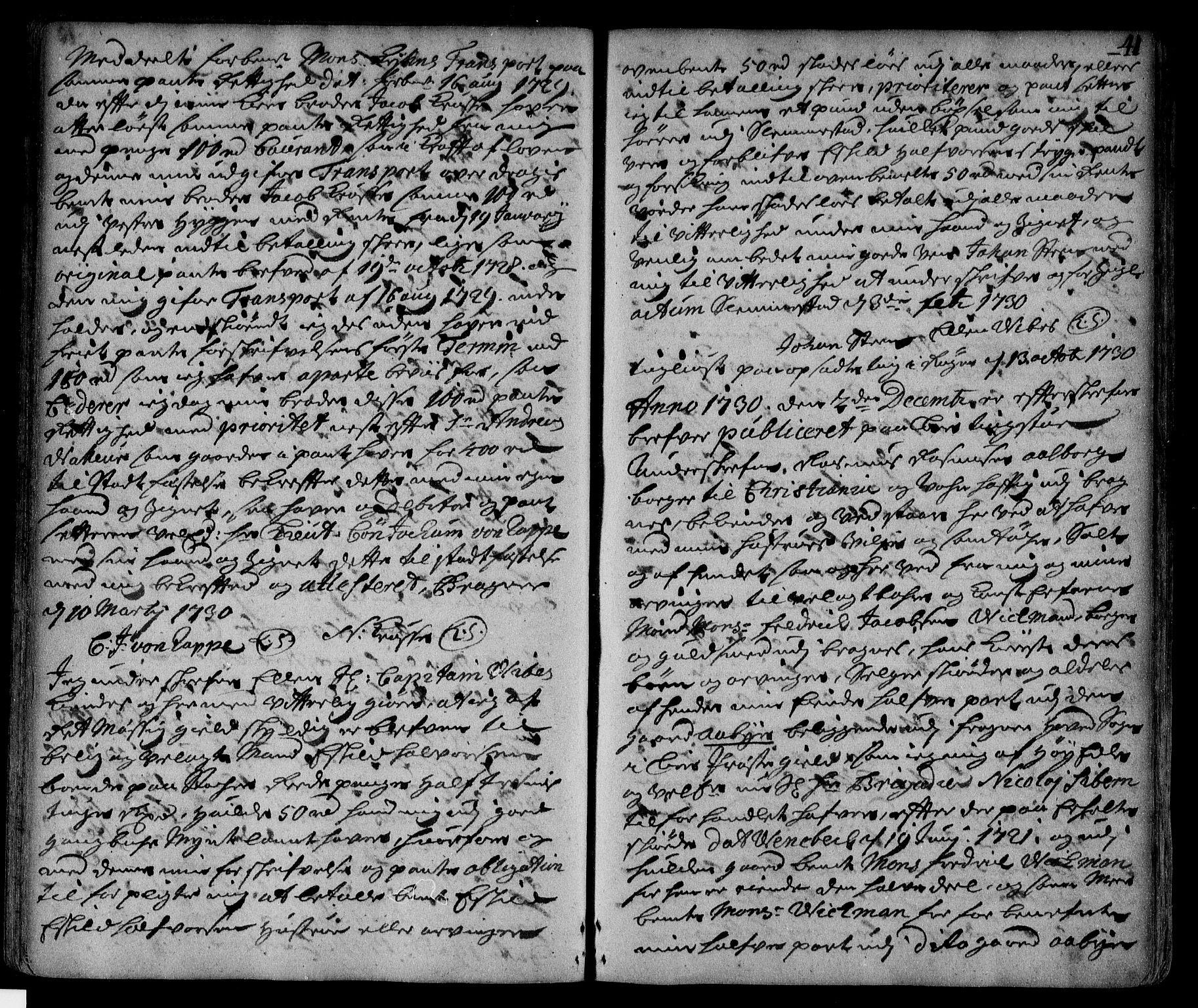 Lier, Røyken og Hurum sorenskriveri, SAKO/A-89/G/Ga/Gaa/L0002: Pantebok nr. II, 1725-1755, s. 41