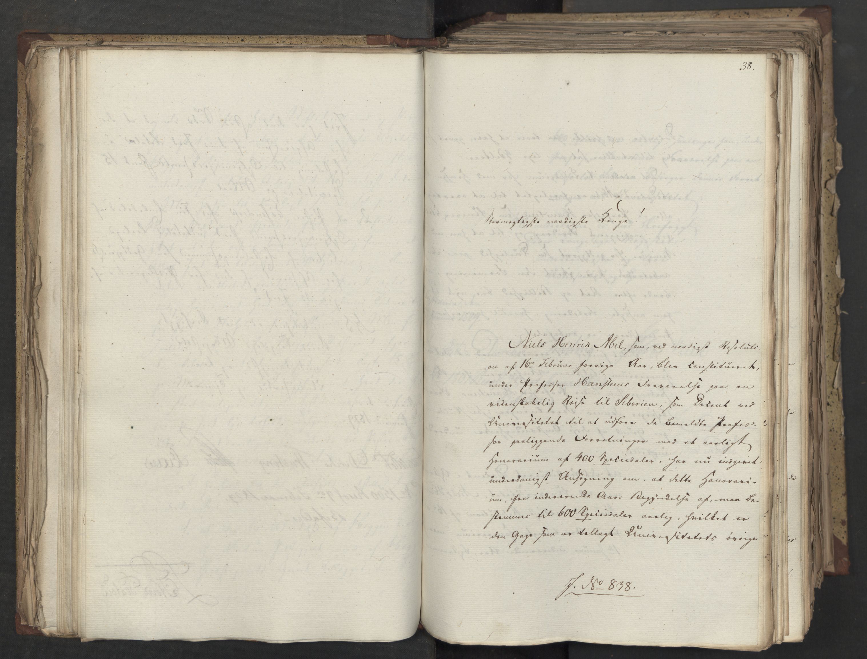 Statsrådsavdelingen i Stockholm, AV/RA-S-1003/D/Da/L0058: Regjeringsinnstillinger nr. 808-1073, 1829, s. 127