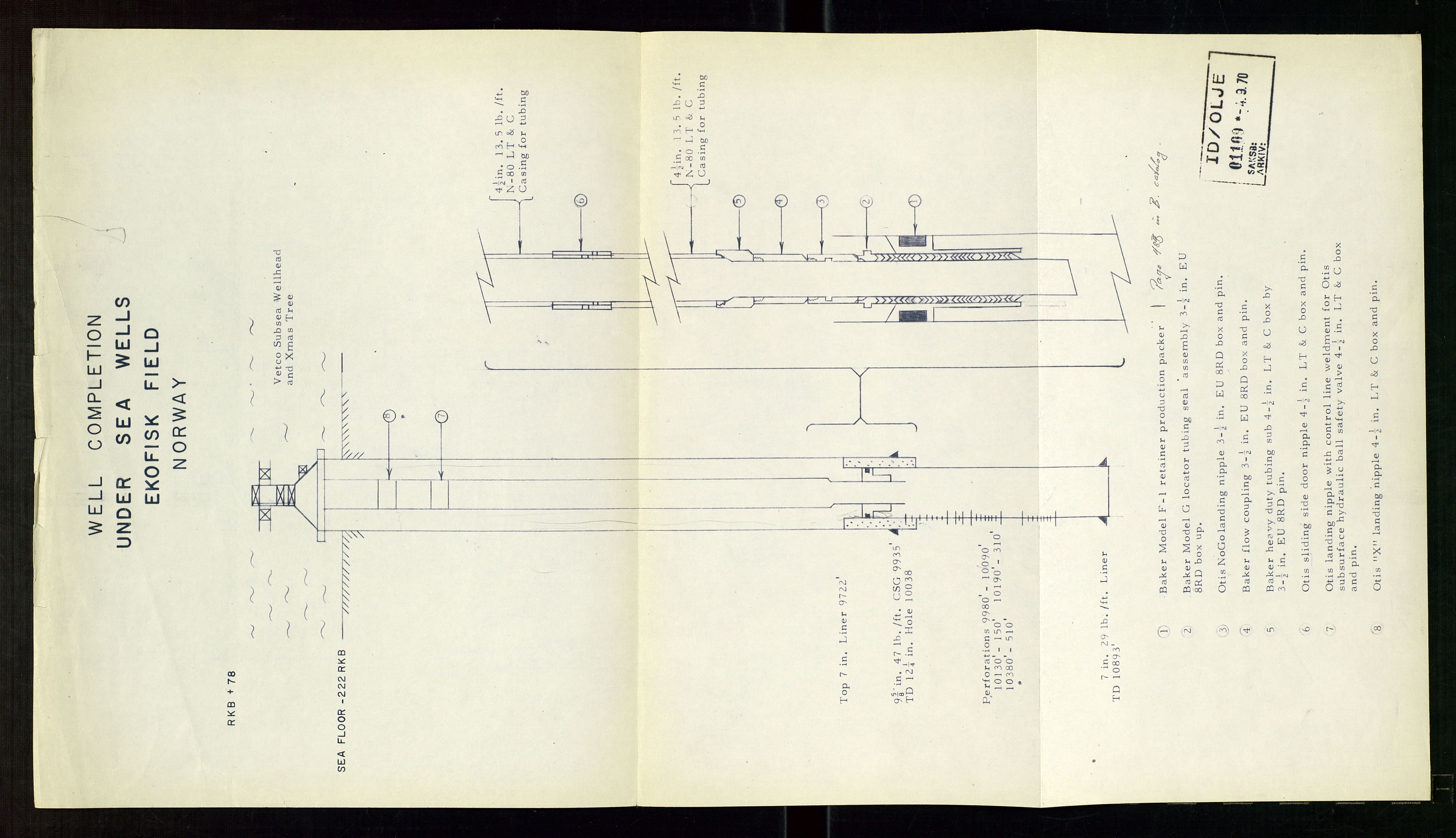 Industridepartementet, Oljekontoret, AV/SAST-A-101348/Dc/L0003: Ekofisk prosjekt, utbygging av Ekofiskfeltet, diverse, 1970-1972