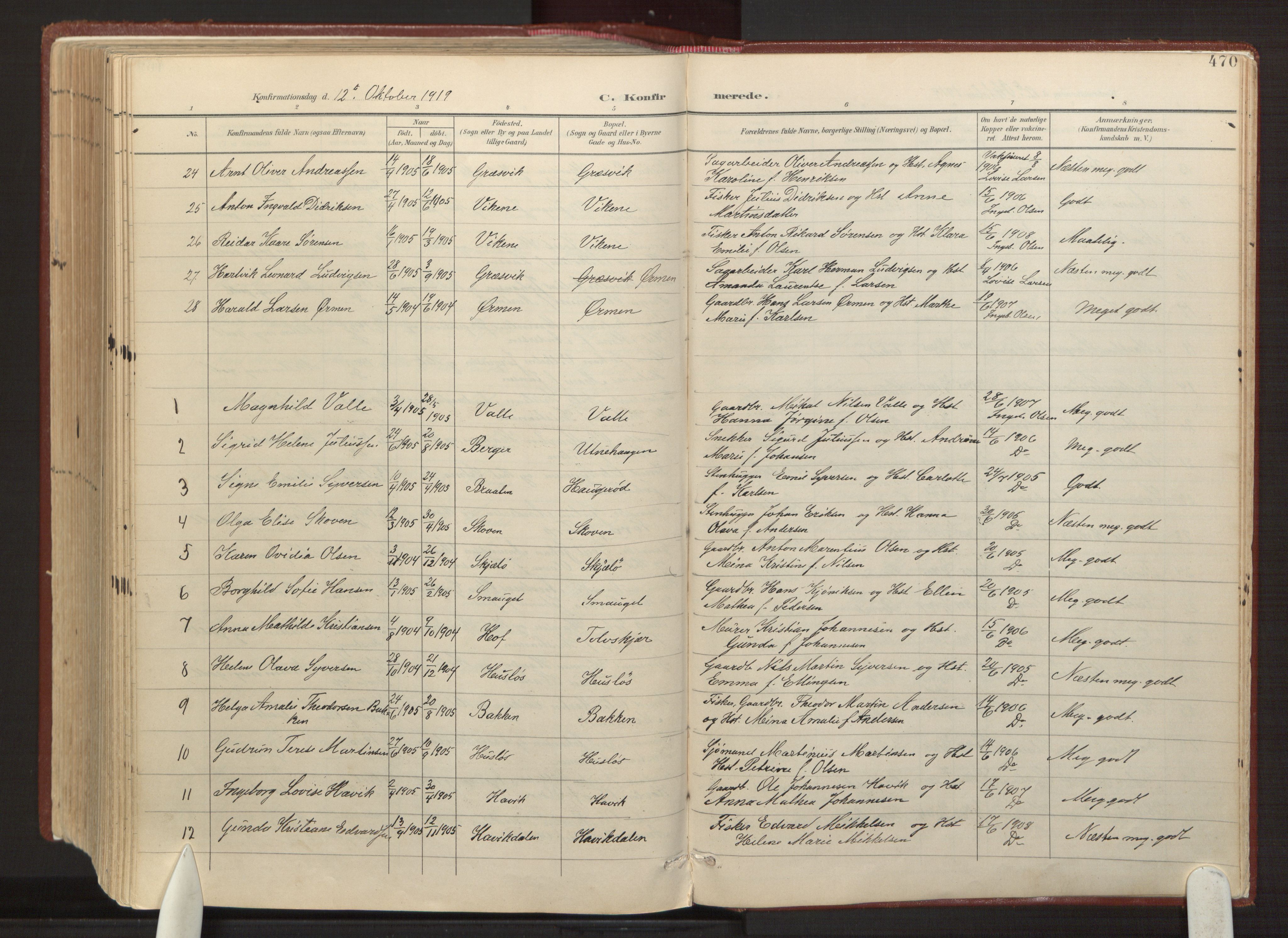 Onsøy prestekontor Kirkebøker, AV/SAO-A-10914/F/Fa/L0008: Ministerialbok nr. I 8, 1899-1923, s. 470