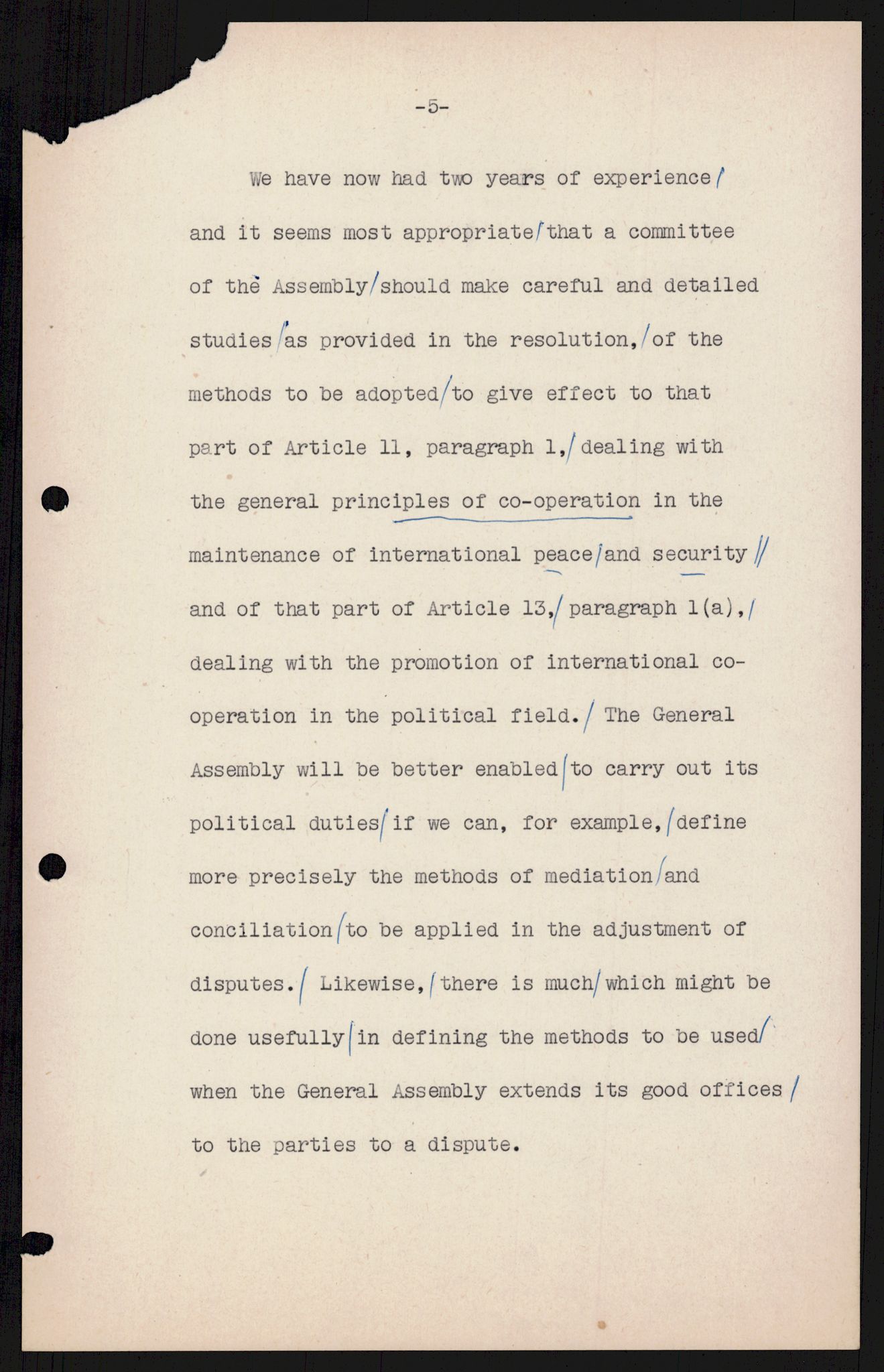 Lie, Trygve, AV/RA-PA-1407/D/L0025: Generalsekretærens papirer., 1948-1951, s. 14