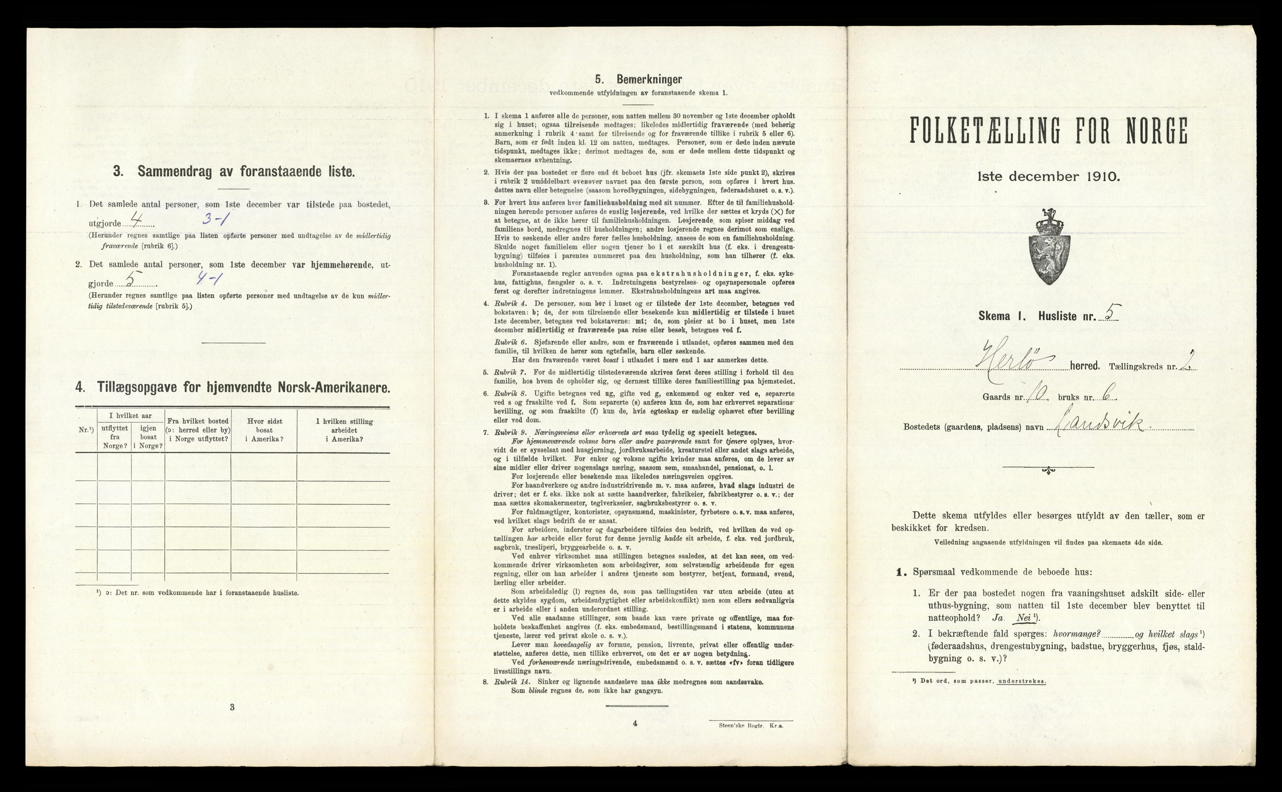 RA, Folketelling 1910 for 1258 Herdla herred, 1910, s. 200