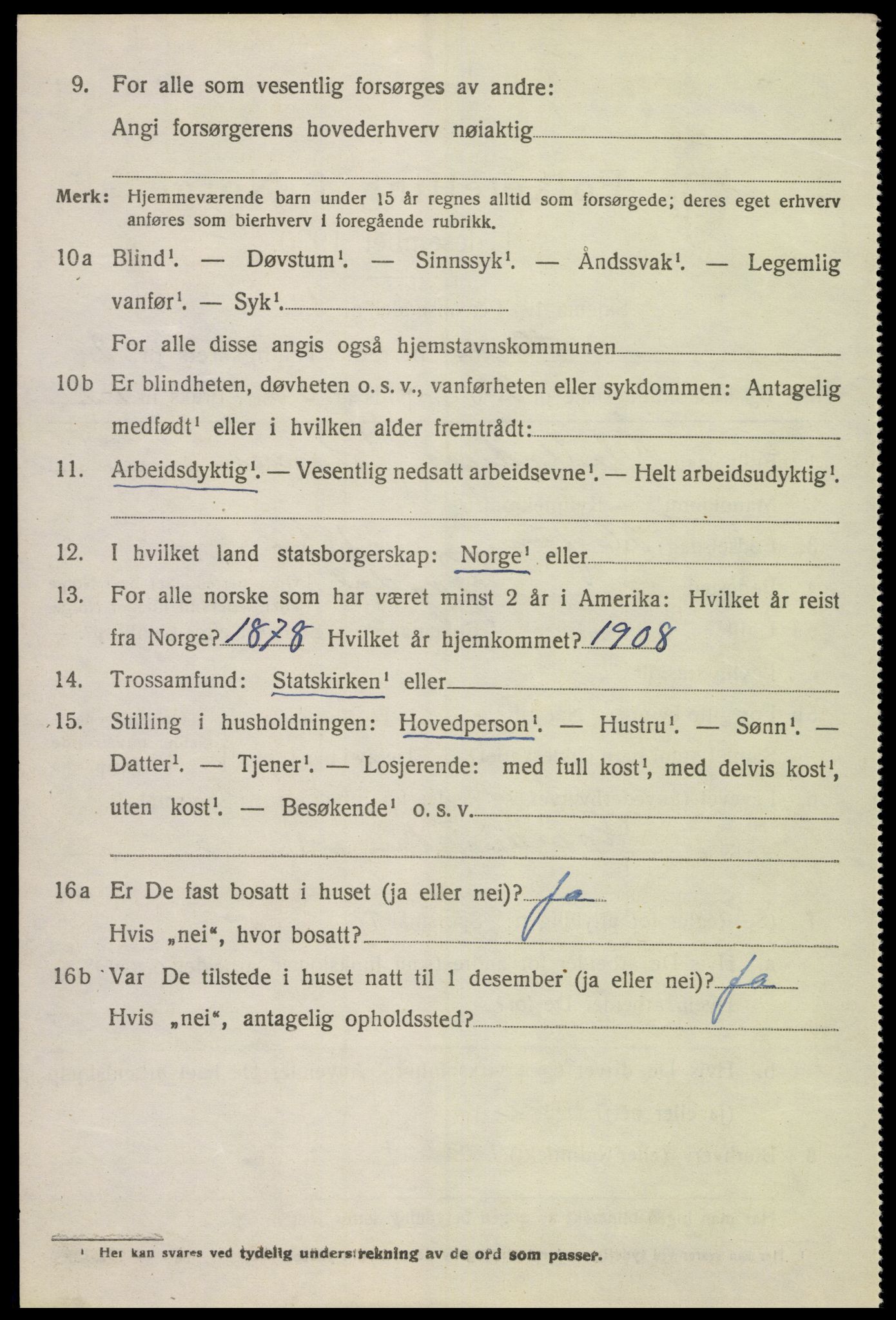 SAK, Folketelling 1920 for 1039 Herad herred, 1920, s. 1325