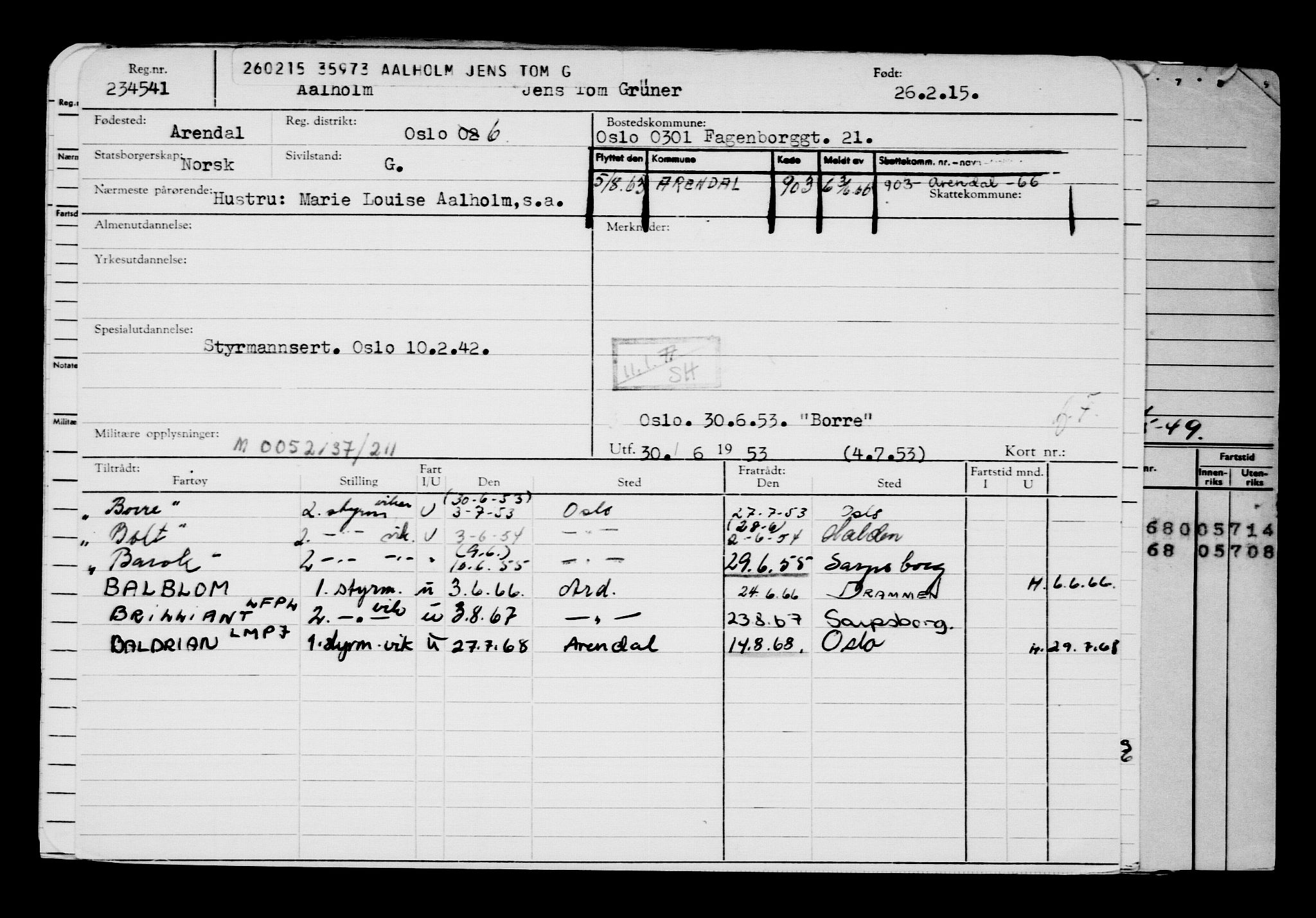 Direktoratet for sjømenn, AV/RA-S-3545/G/Gb/L0127: Hovedkort, 1915, s. 662