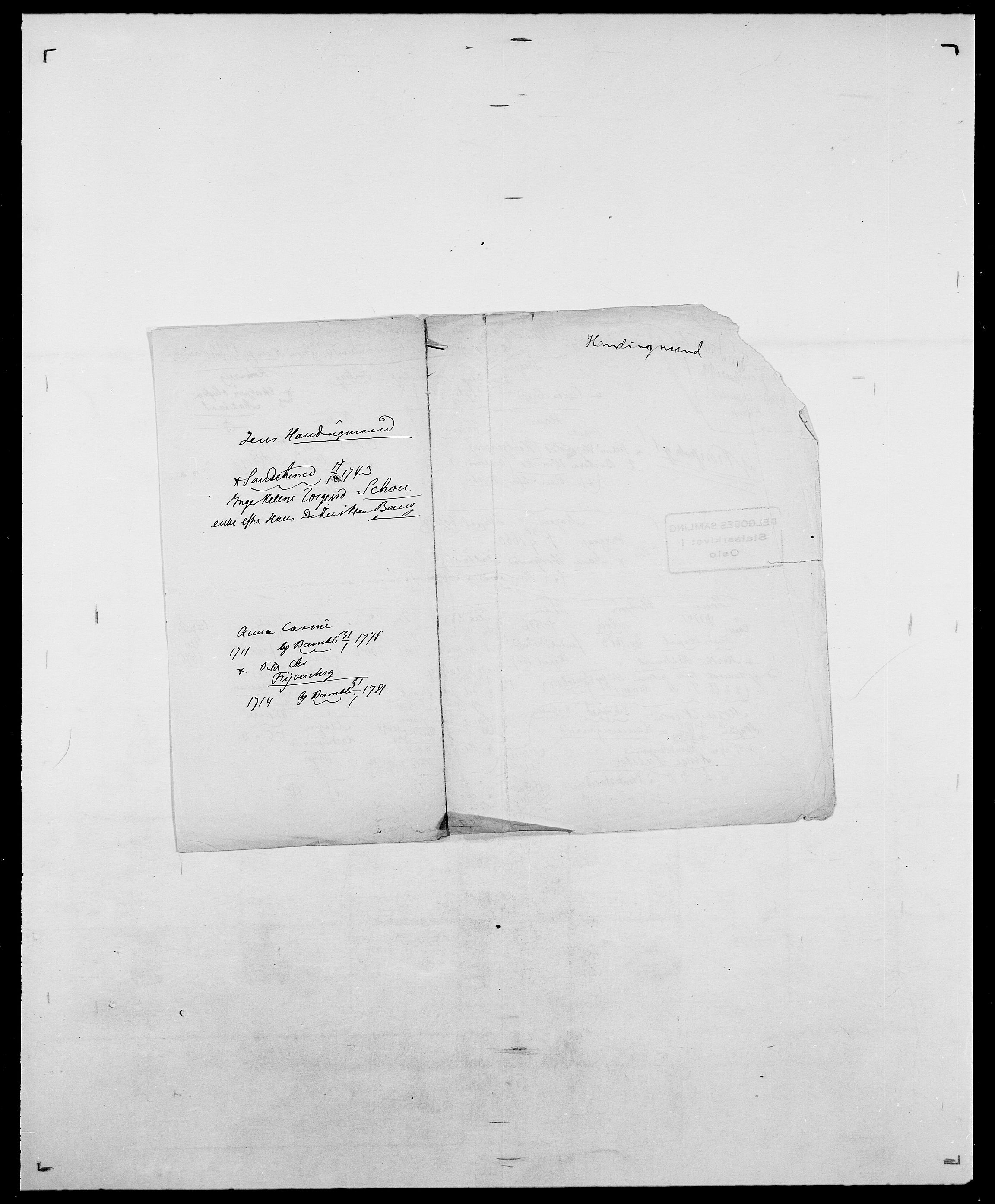 Delgobe, Charles Antoine - samling, AV/SAO-PAO-0038/D/Da/L0016: Hamborg - Hektoen, s. 109