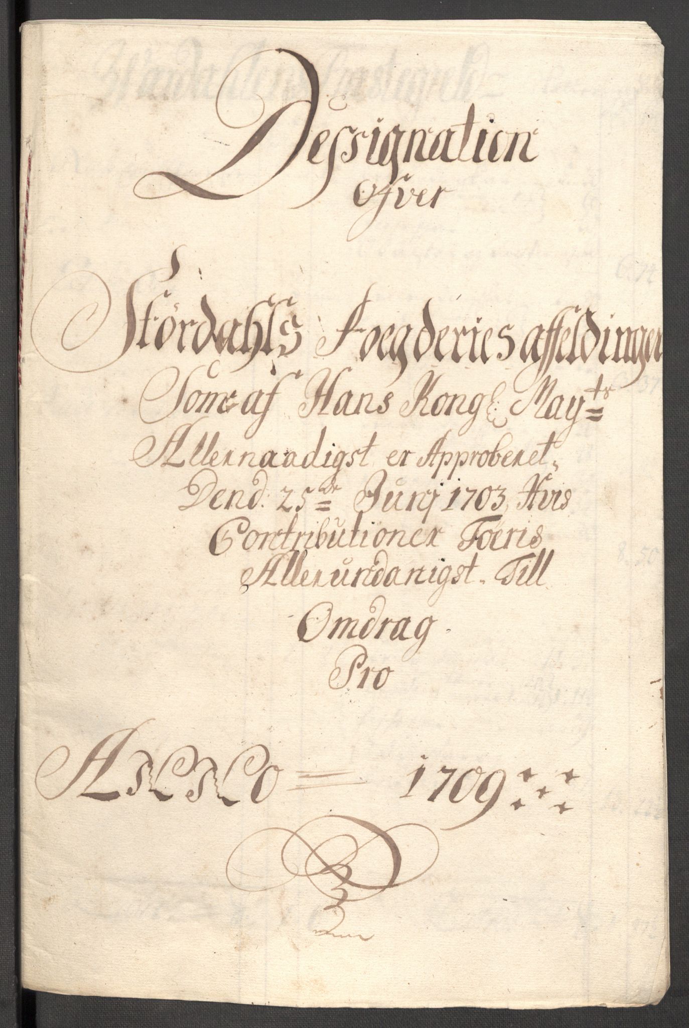 Rentekammeret inntil 1814, Reviderte regnskaper, Fogderegnskap, AV/RA-EA-4092/R62/L4199: Fogderegnskap Stjørdal og Verdal, 1709, s. 240