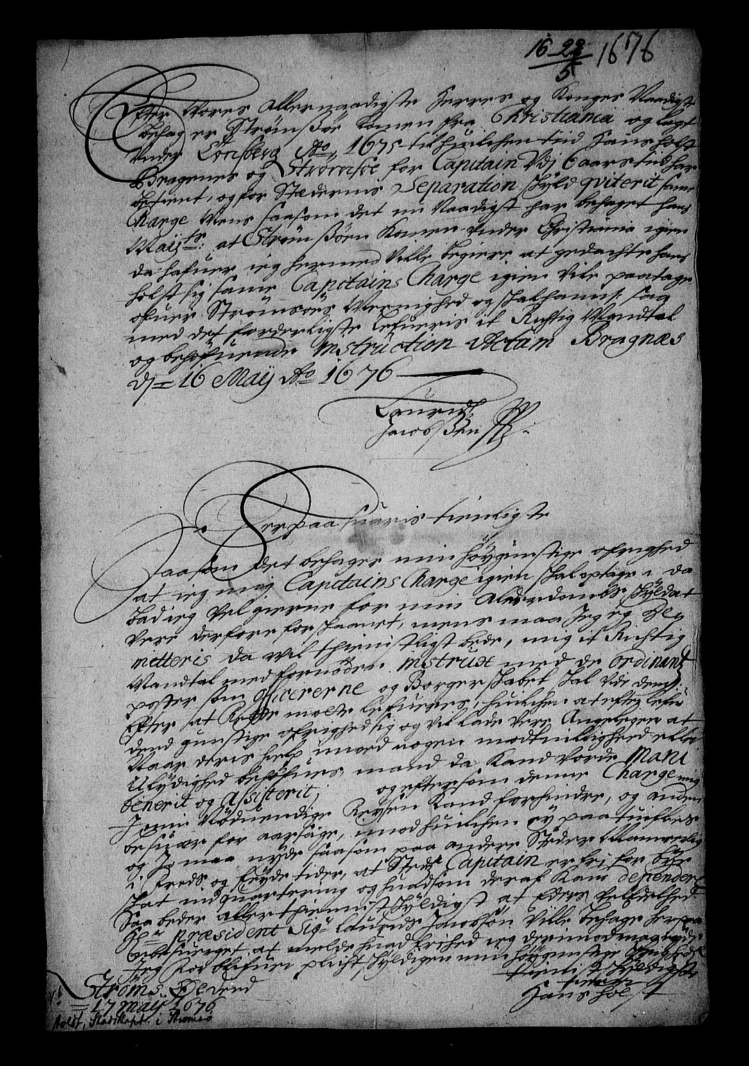 Stattholderembetet 1572-1771, RA/EA-2870/Af/L0001: Avskrifter av vedlegg til originale supplikker, nummerert i samsvar med supplikkbøkene, 1683-1687, s. 105