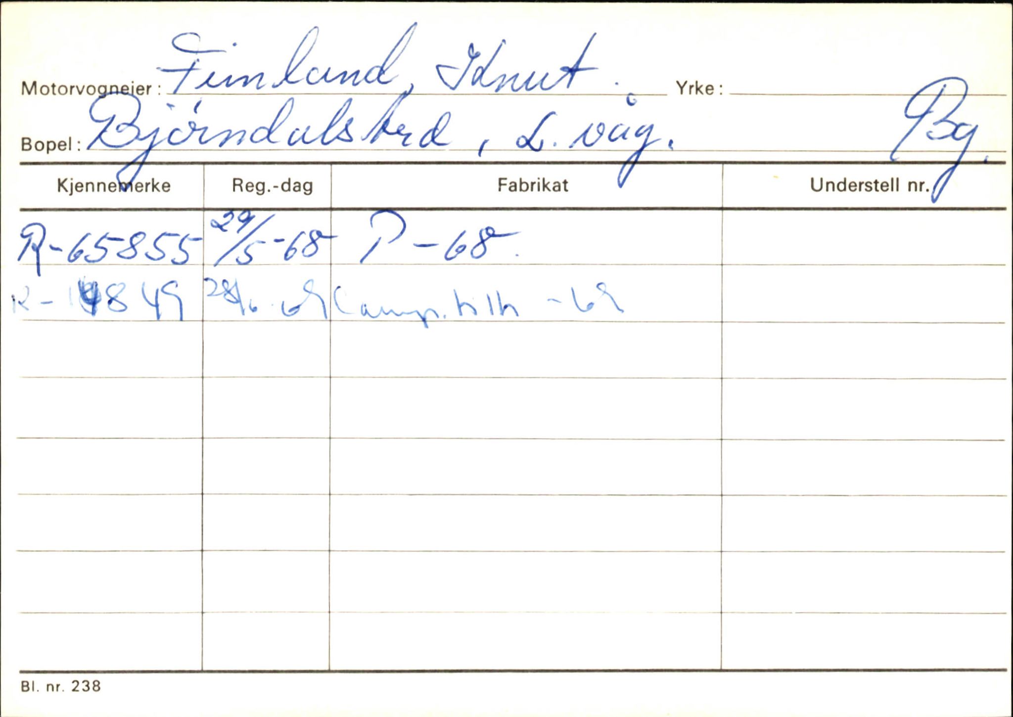 Statens vegvesen, Hordaland vegkontor, SAB/A-5201/2/Ha/L0013: R-eierkort F, 1920-1971, s. 27