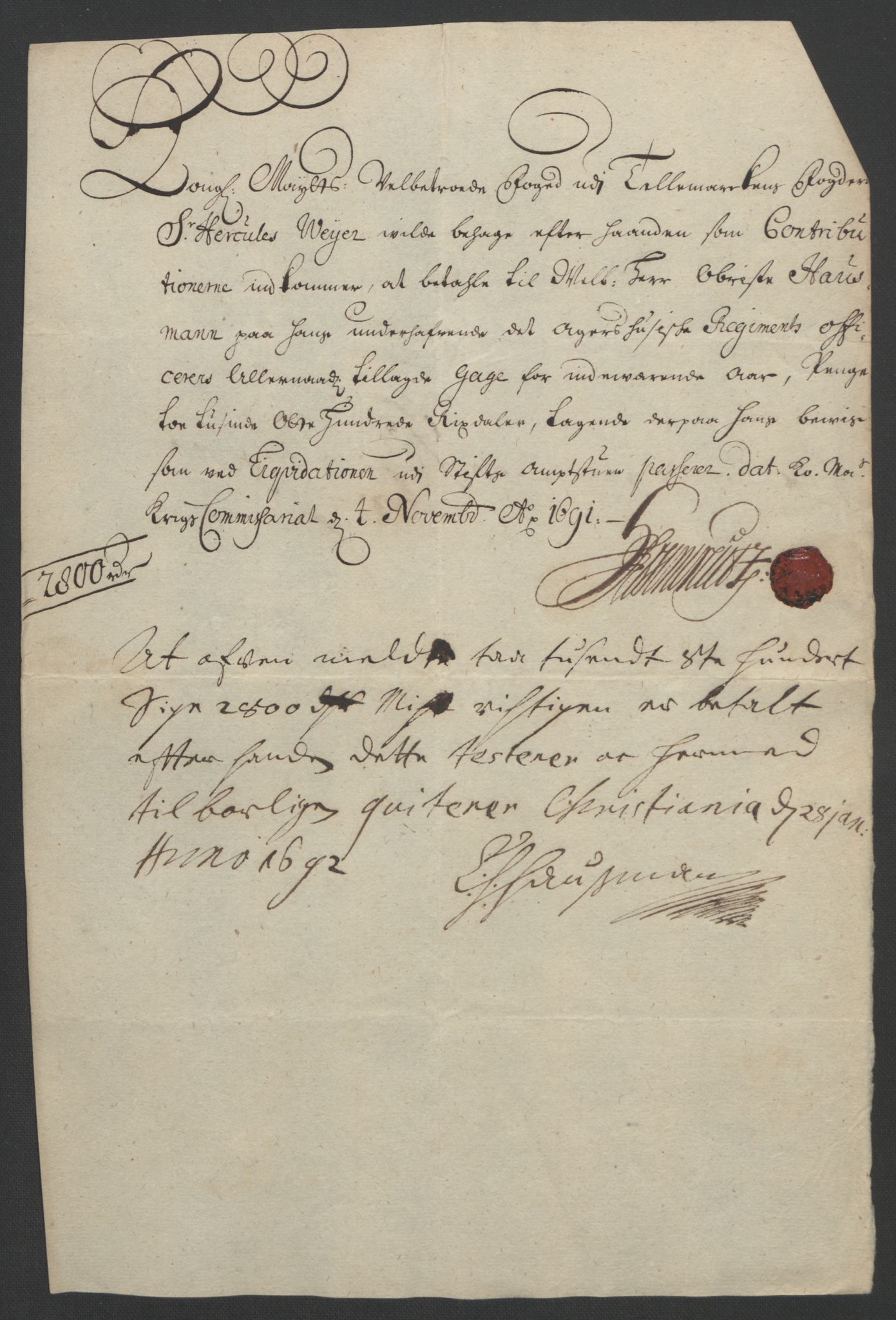 Rentekammeret inntil 1814, Reviderte regnskaper, Fogderegnskap, AV/RA-EA-4092/R35/L2091: Fogderegnskap Øvre og Nedre Telemark, 1690-1693, s. 159