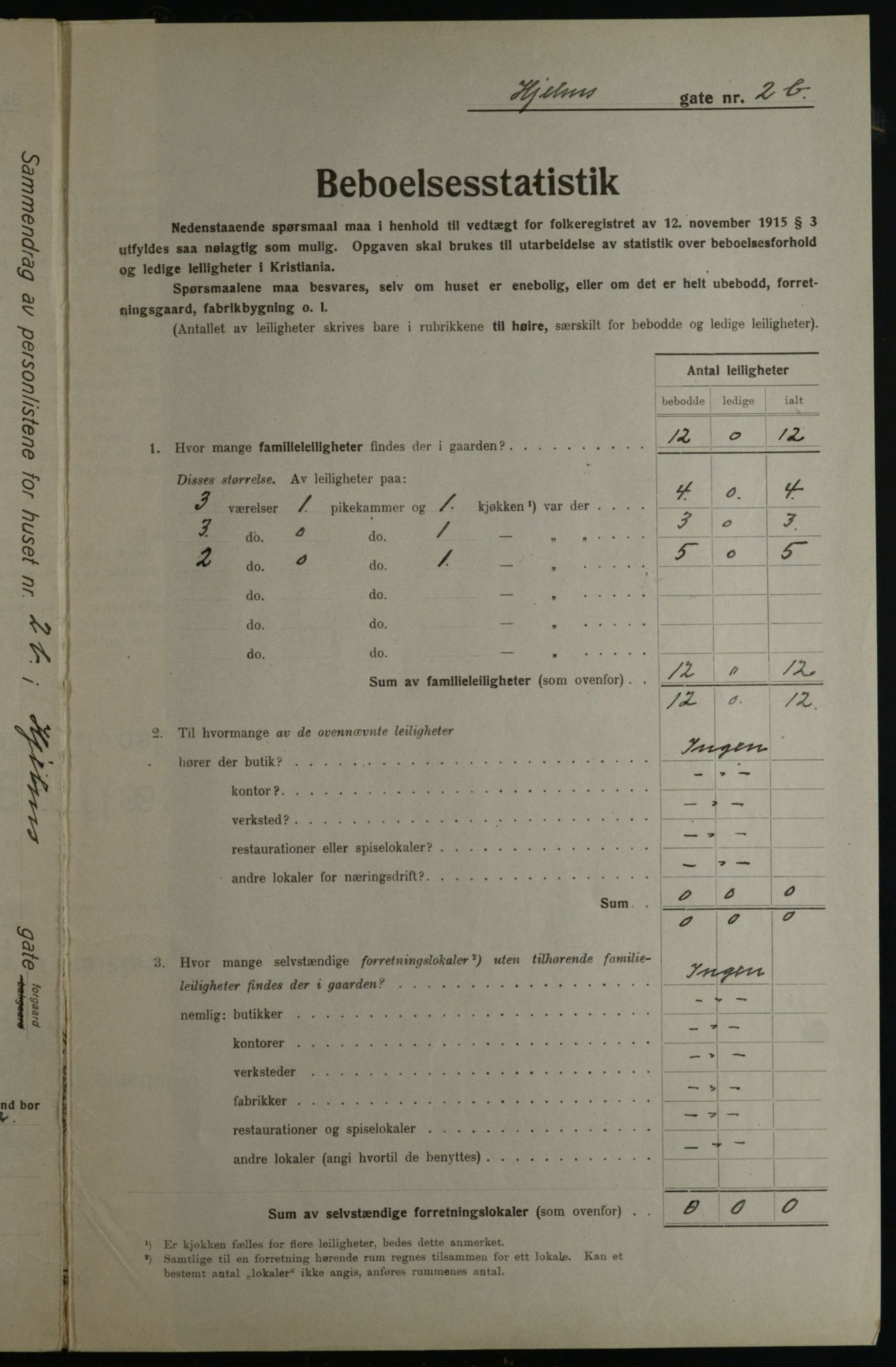 OBA, Kommunal folketelling 1.12.1923 for Kristiania, 1923, s. 44985