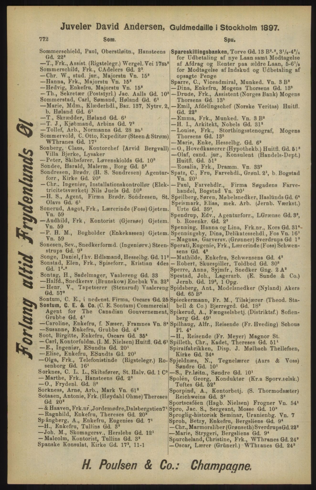 Kristiania/Oslo adressebok, PUBL/-, 1904, s. 772