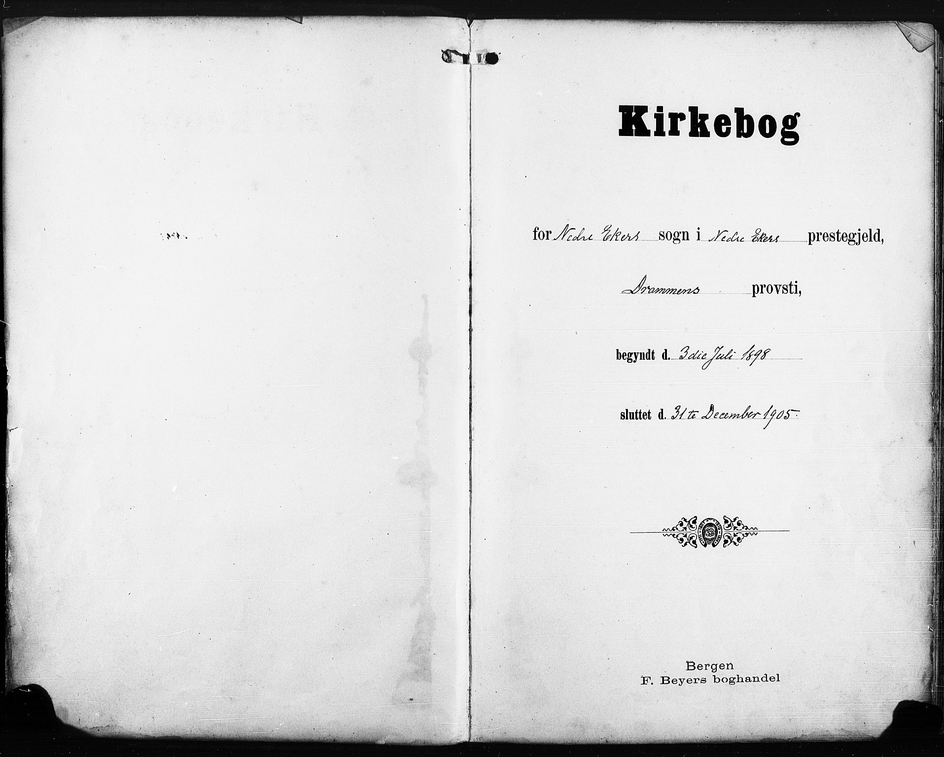 Nedre Eiker kirkebøker, SAKO/A-612/F/Fa/L0005: Ministerialbok nr. 5, 1898-1905, s. 2