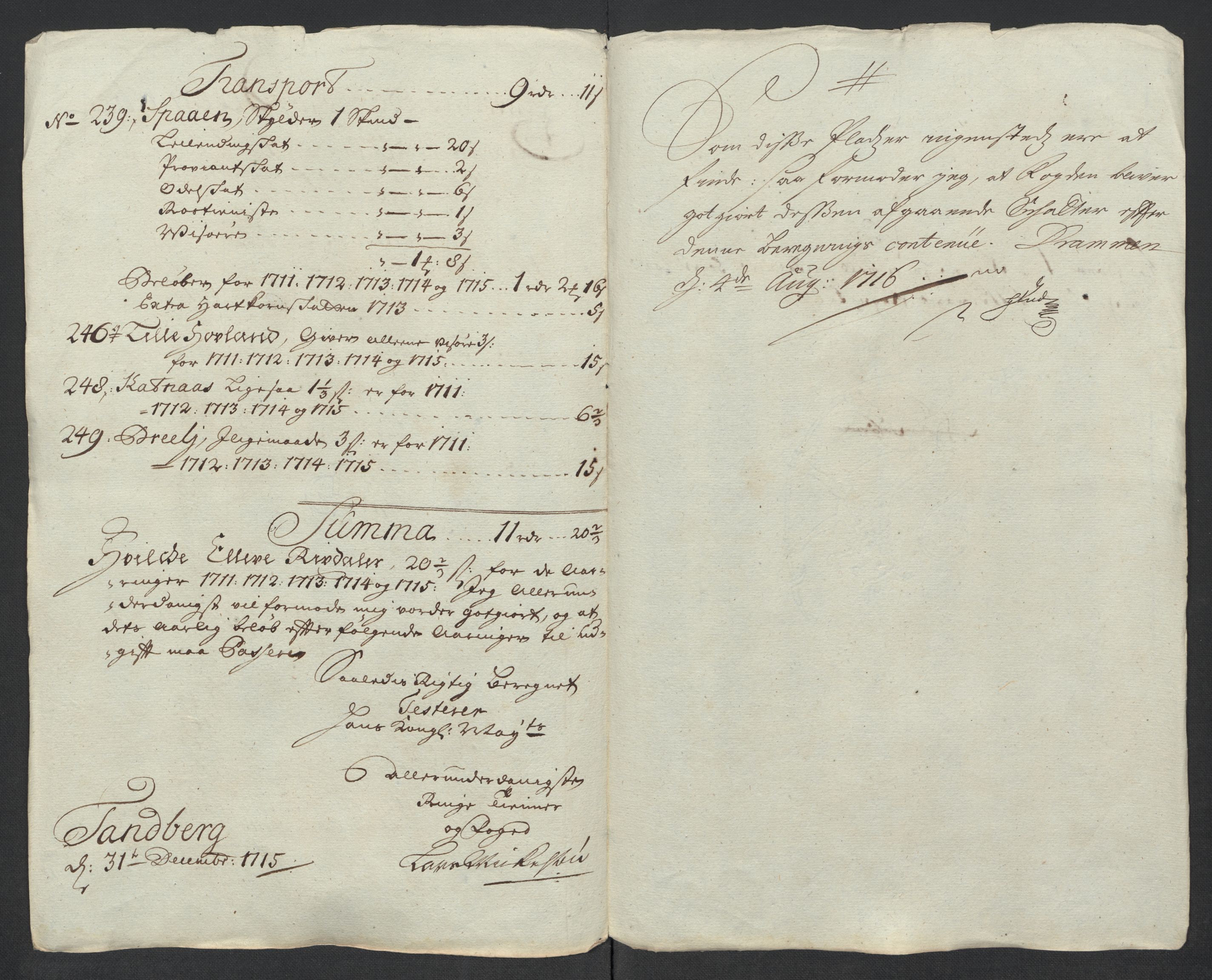 Rentekammeret inntil 1814, Reviderte regnskaper, Fogderegnskap, RA/EA-4092/R23/L1473: Fogderegnskap Ringerike og Hallingdal, 1715, s. 323