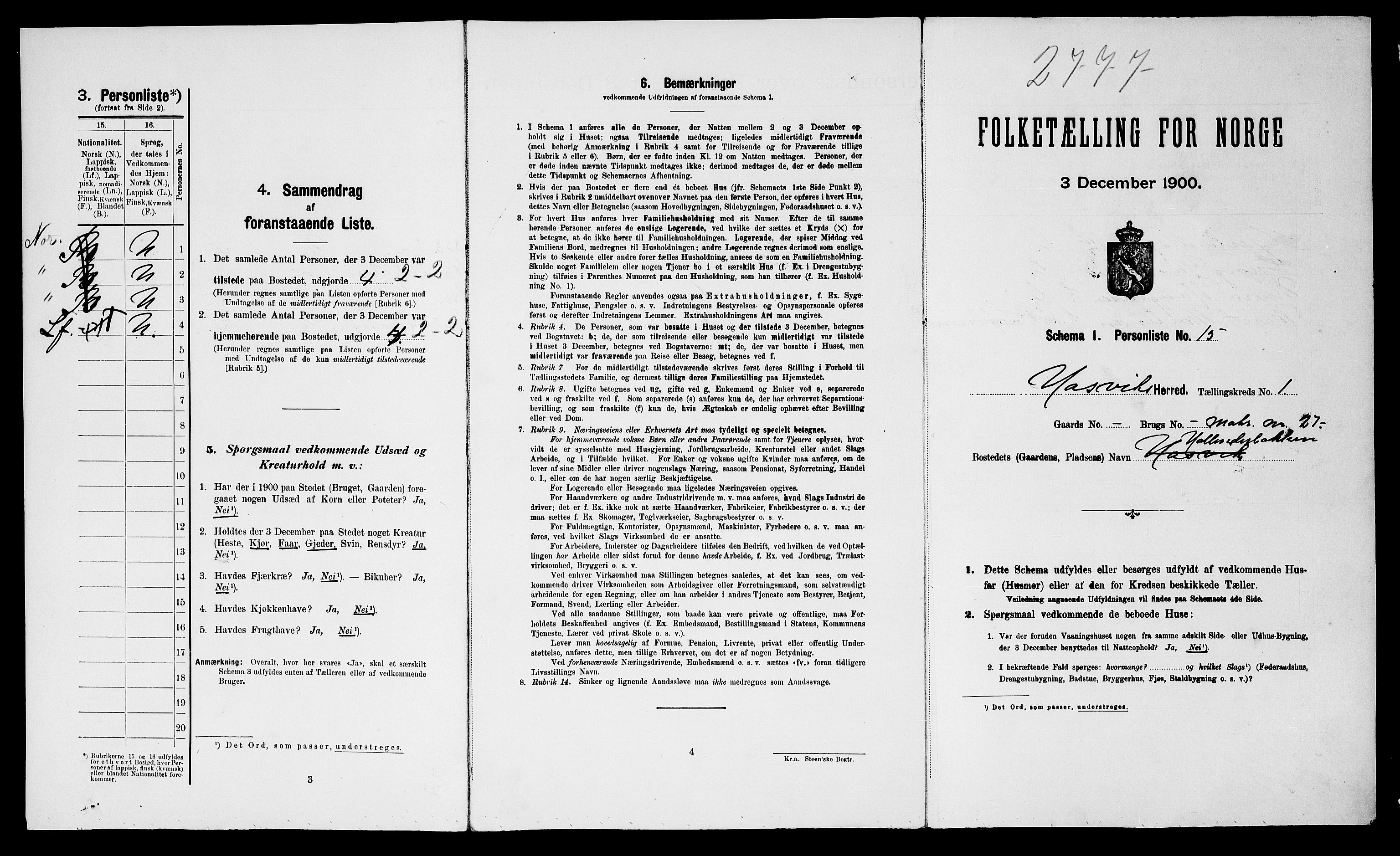 SATØ, Folketelling 1900 for 2015 Hasvik herred, 1900, s. 57