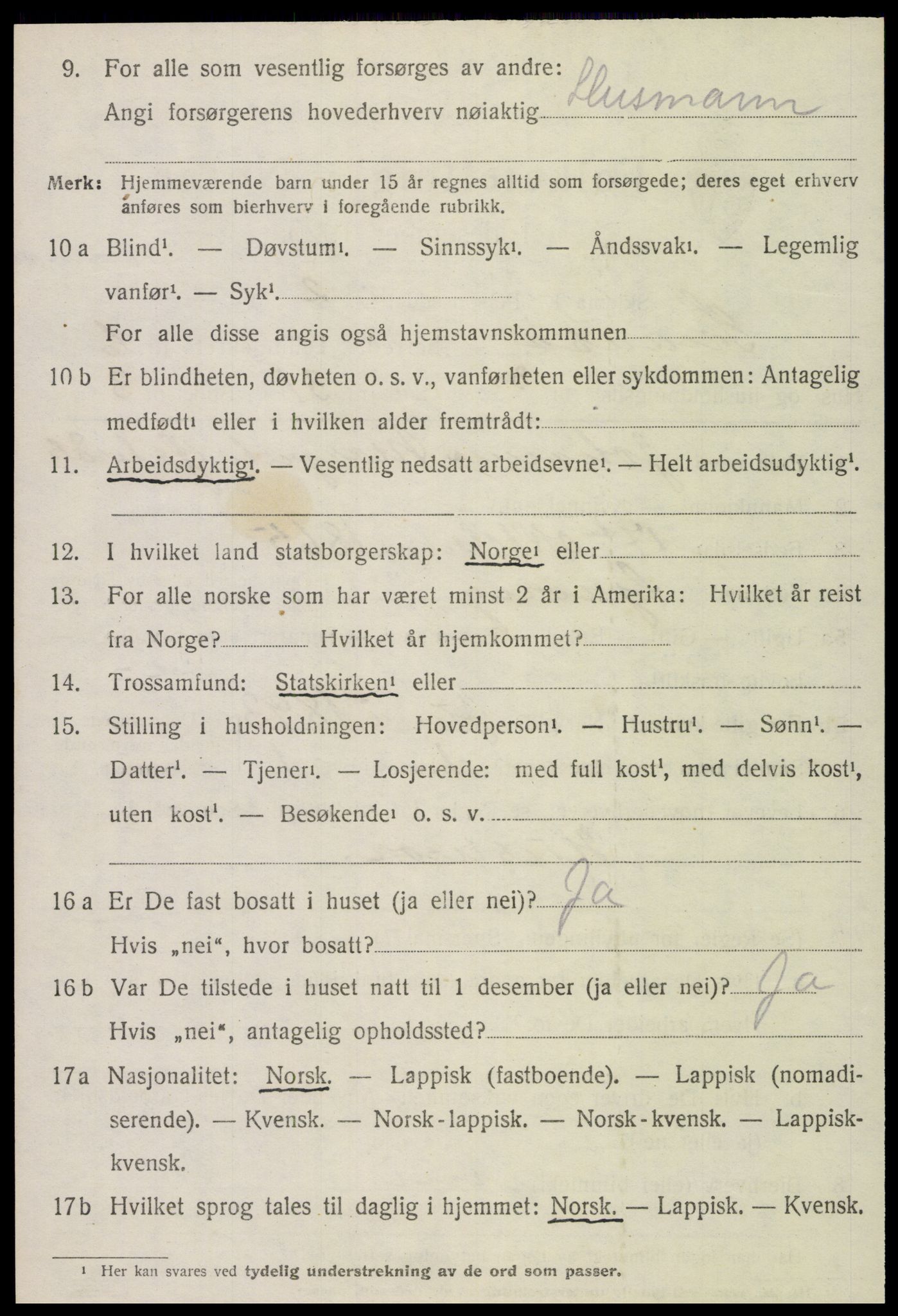 SAT, Folketelling 1920 for 1736 Snåsa herred, 1920, s. 2927