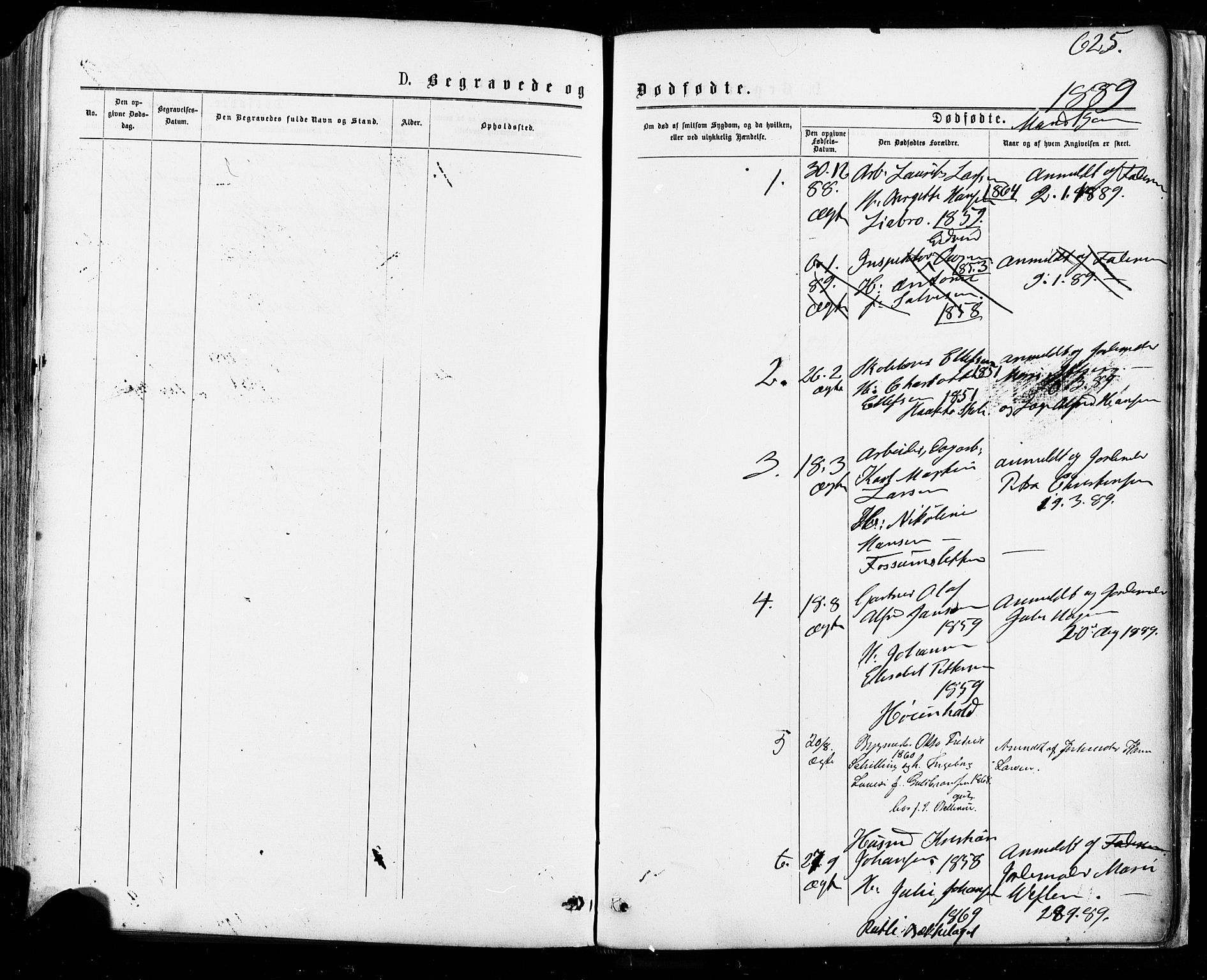Østre Aker prestekontor Kirkebøker, AV/SAO-A-10840/F/Fa/L0004: Ministerialbok nr. I 4, 1876-1889, s. 625