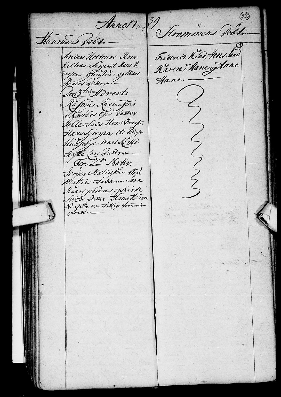 Hurum kirkebøker, SAKO/A-229/F/Fa/L0002: Ministerialbok nr. 2, 1733-1757, s. 52