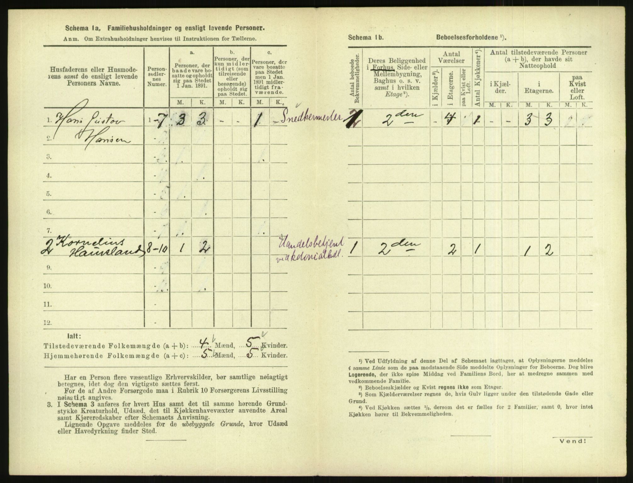RA, Folketelling 1891 for 1004 Flekkefjord kjøpstad, 1891, s. 383