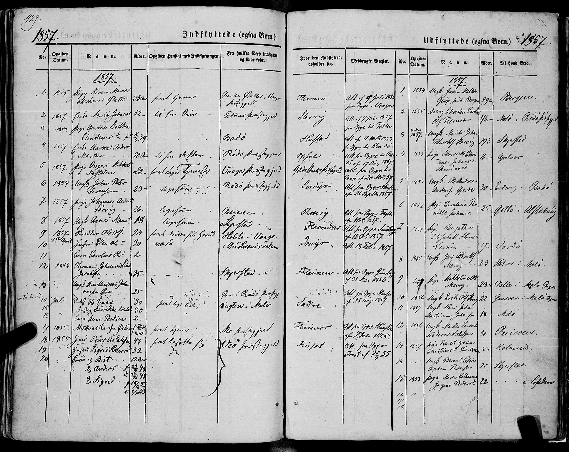 Ministerialprotokoller, klokkerbøker og fødselsregistre - Nordland, SAT/A-1459/805/L0097: Ministerialbok nr. 805A04, 1837-1861, s. 429