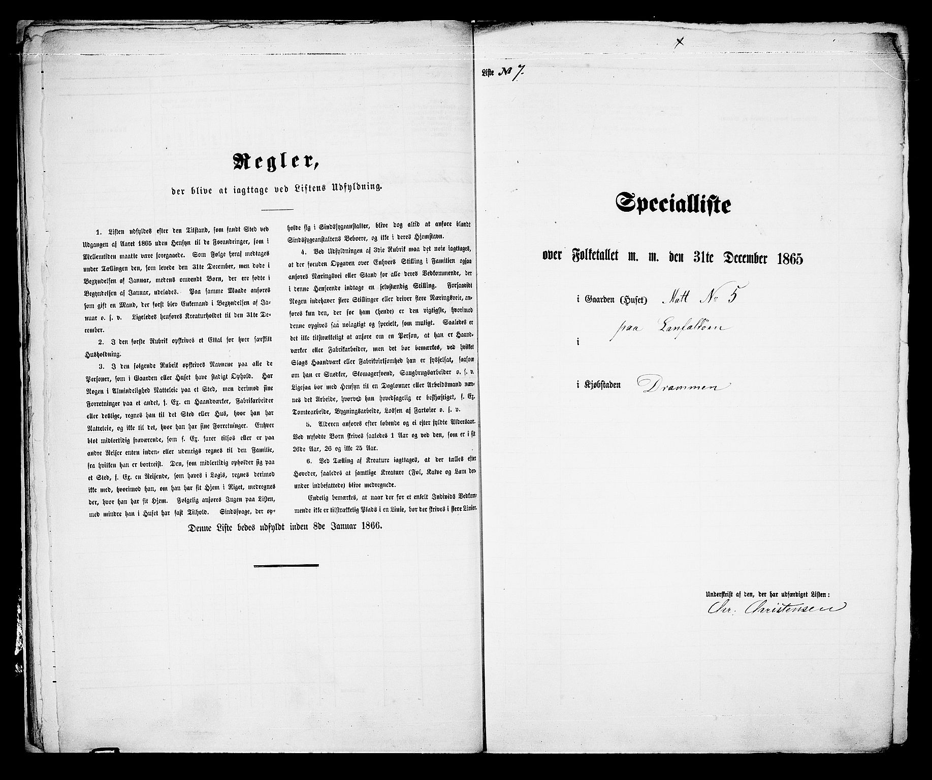 RA, Folketelling 1865 for 0602aB Bragernes prestegjeld i Drammen kjøpstad, 1865, s. 29