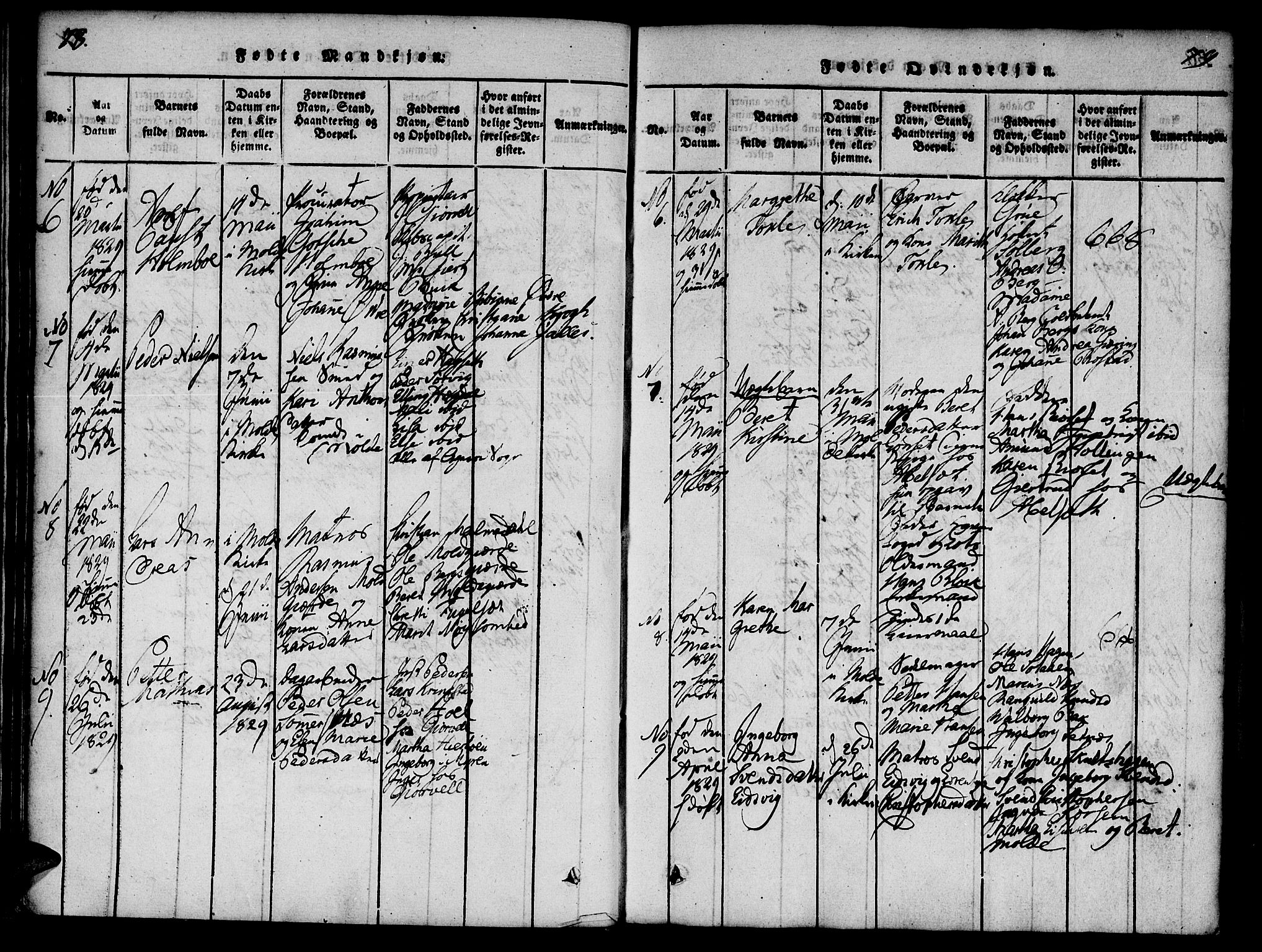 Ministerialprotokoller, klokkerbøker og fødselsregistre - Møre og Romsdal, AV/SAT-A-1454/558/L0688: Ministerialbok nr. 558A02, 1818-1843, s. 78-79